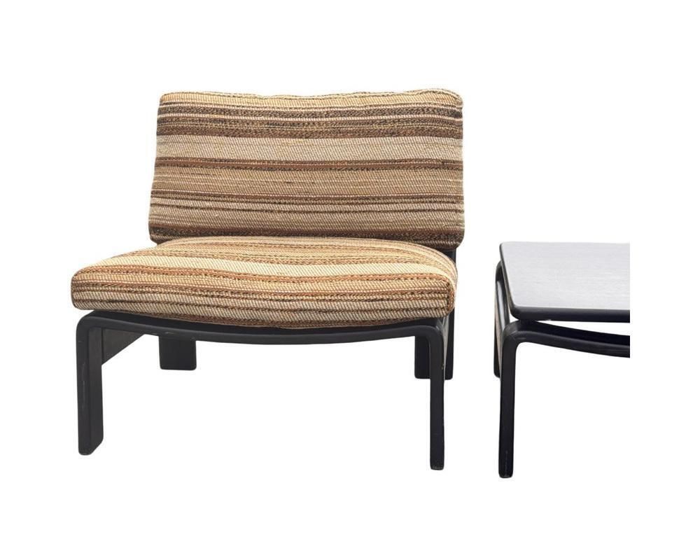 Lounge Set With Coffee Table By Carl Straub, Germany, 1970s, Set Of 3 photo Furniture