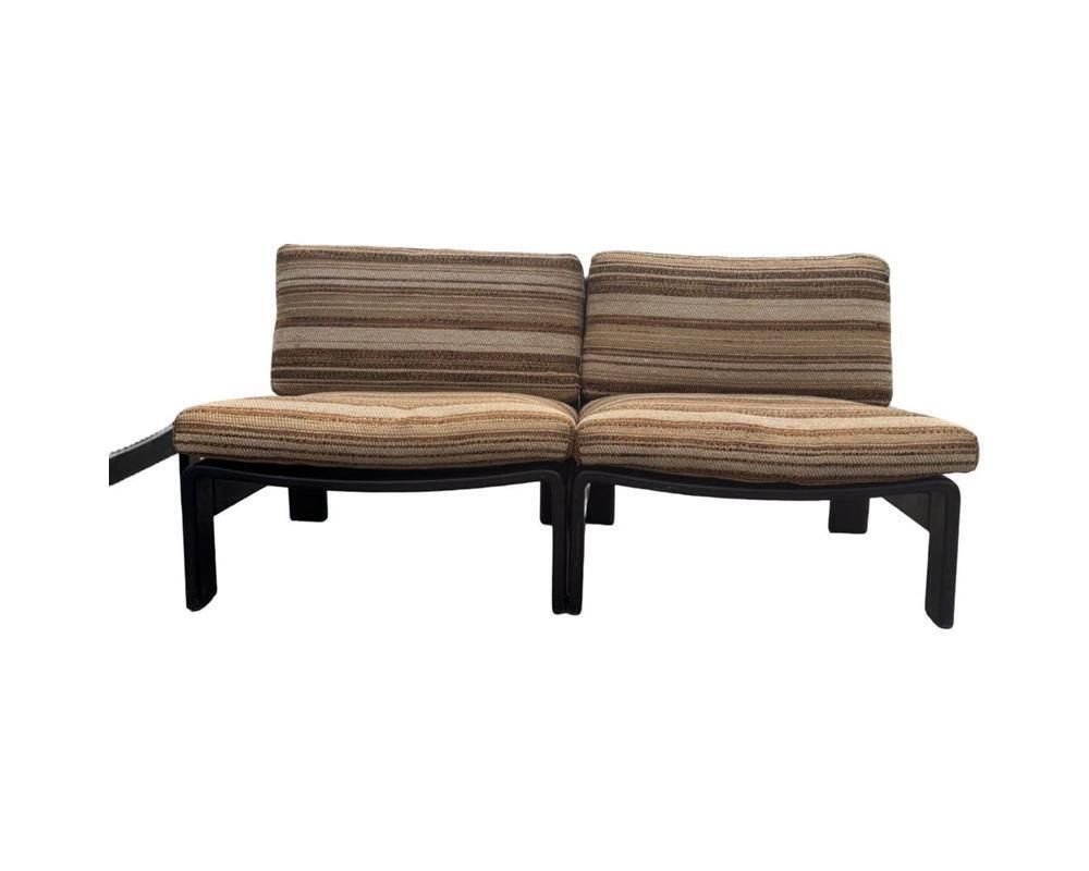 Lounge Set With Coffee Table By Carl Straub, Germany, 1970s, Set Of 3 photo vintage