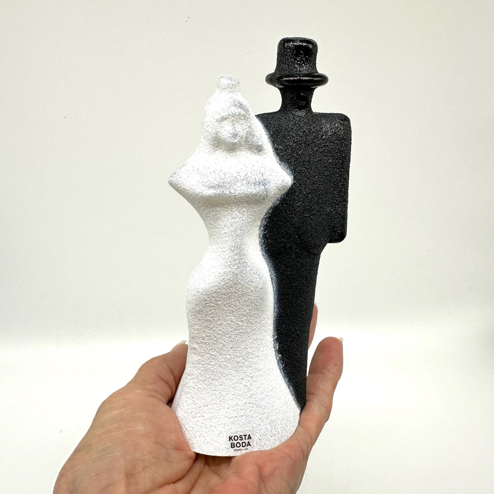 Kosta Boda Wedding Glass Sculpture: Kjell Engman Catwalk Art, Original Box