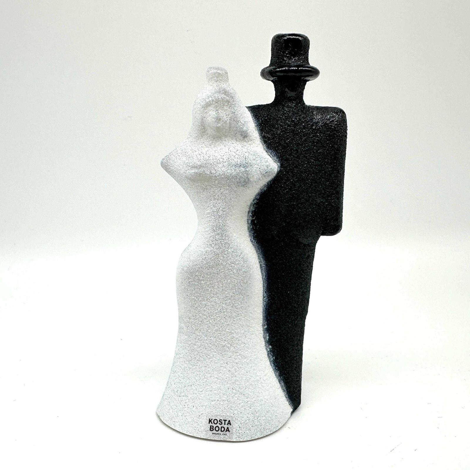 Kosta Boda Wedding Glass Sculpture: Kjell Engman Catwalk Art, Original Box photo for sale