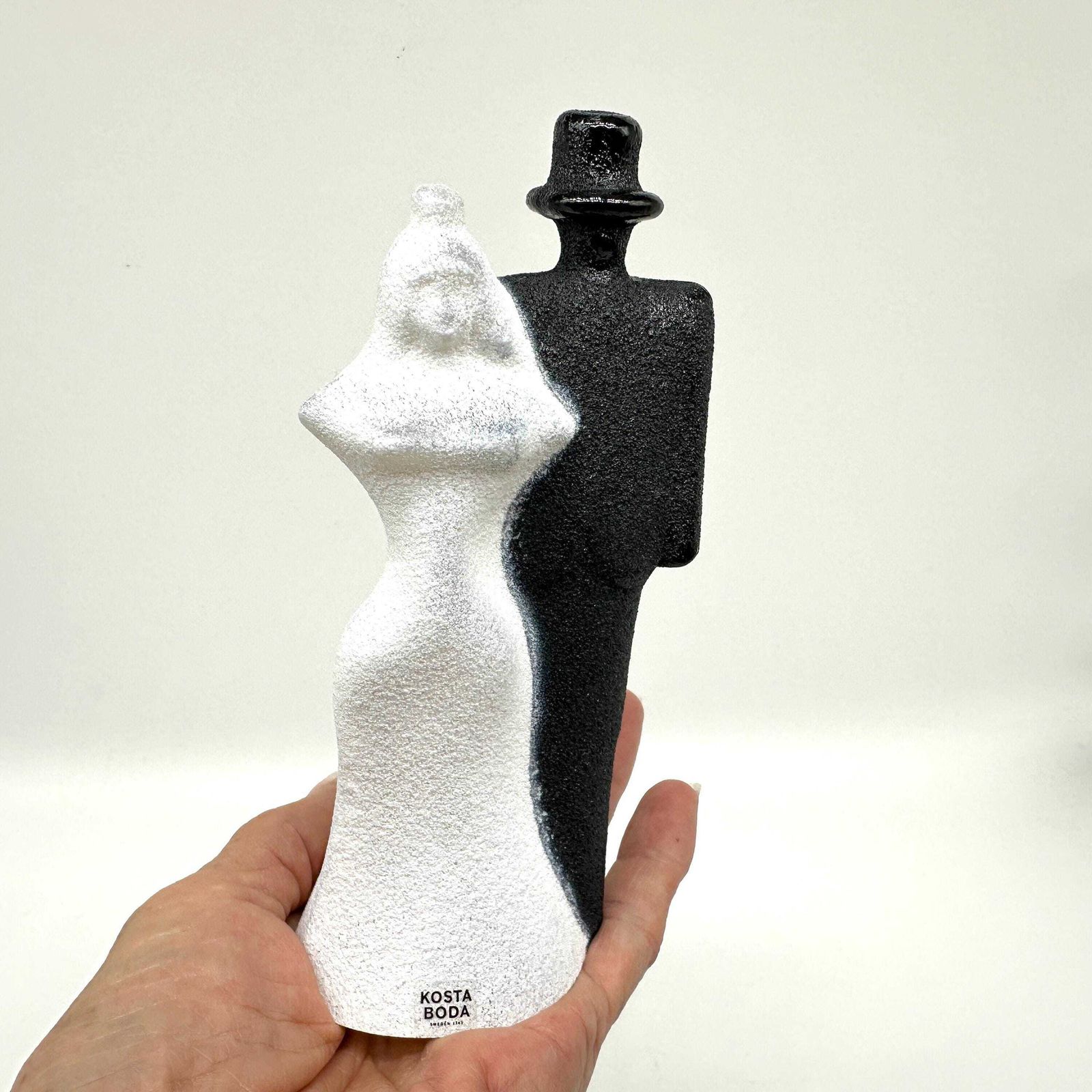 photo furniture Kosta Boda Wedding Glass Sculpture: Kjell Engman Catwalk Art, Original Box