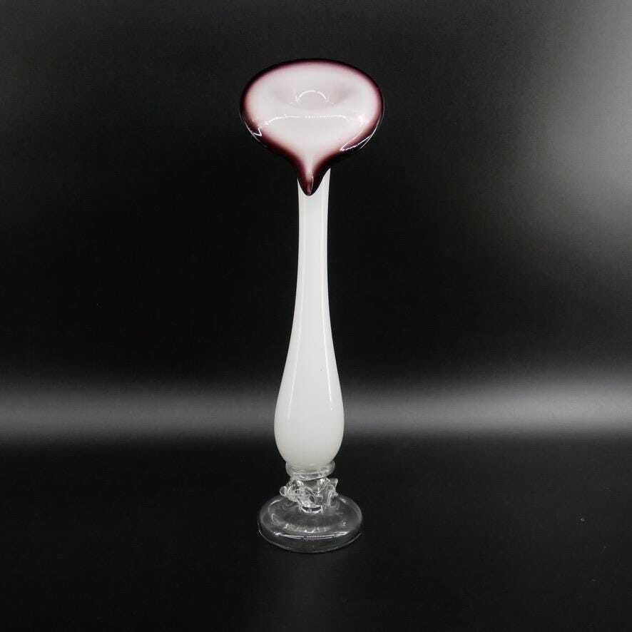photo furniture Vintage Murano Style Jack In The Pulpit Vase – Hand Blown Art Glass, 1960s