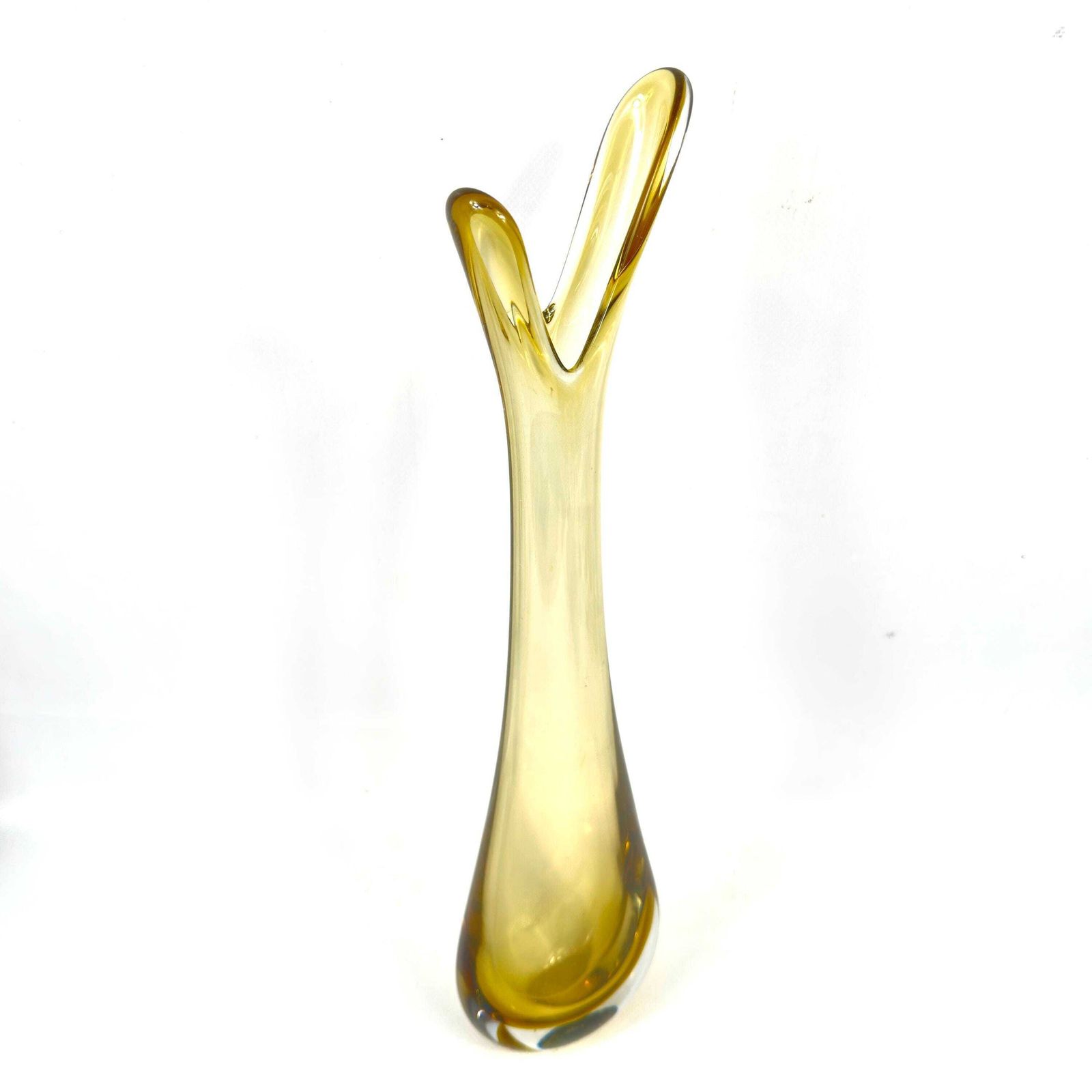 1960s Amber Art Glass Vase – åseda Glasbruk, Bo Borgström Design photo Home Decor