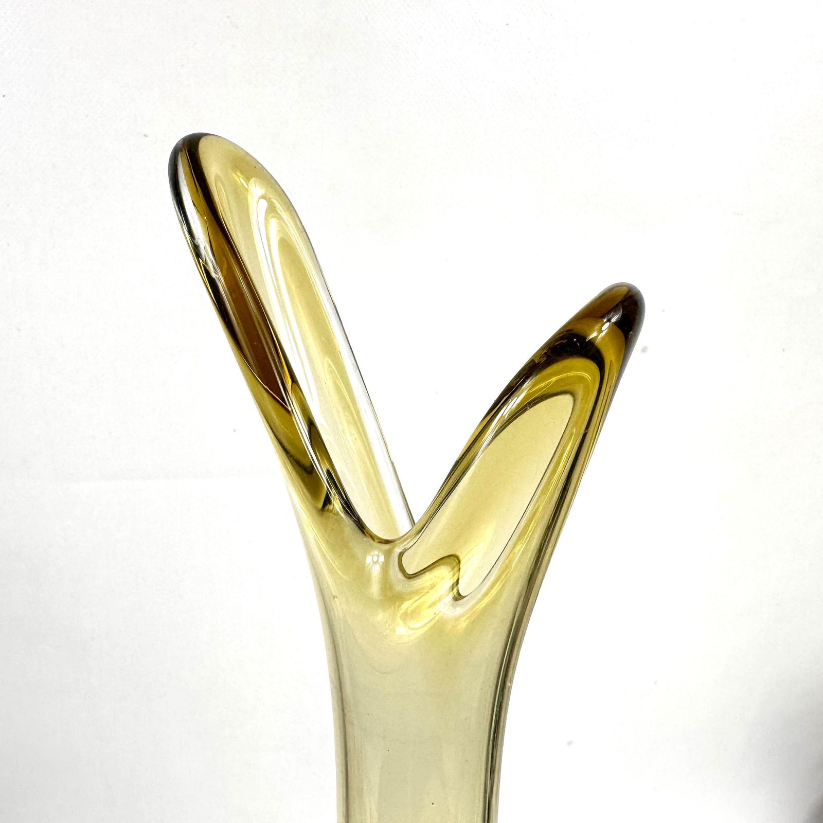1960s Amber Art Glass Vase – åseda Glasbruk, Bo Borgström Design photo buy
