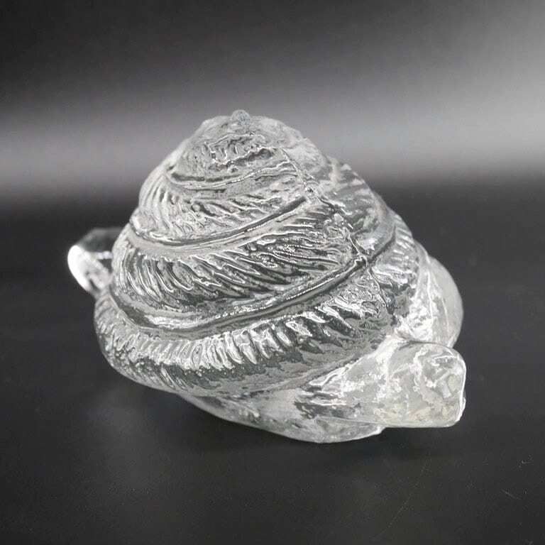 Pukeberg Snail Glass Sculpture By Uno Westerberg – Signed Vintage Swedish Paperweight Figurine photo vinterior