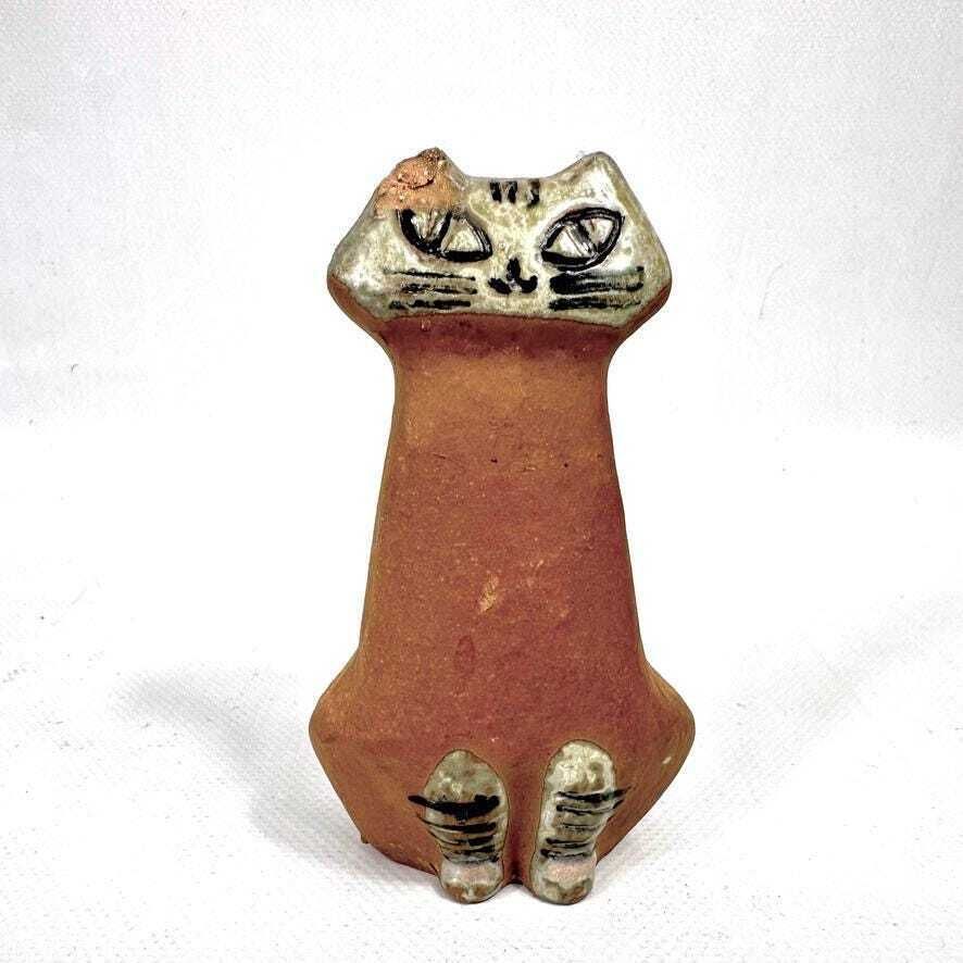 Vintage Lisa Larson Cat Figurine – Lilla Zoo Series, Gustavsberg, Sweden