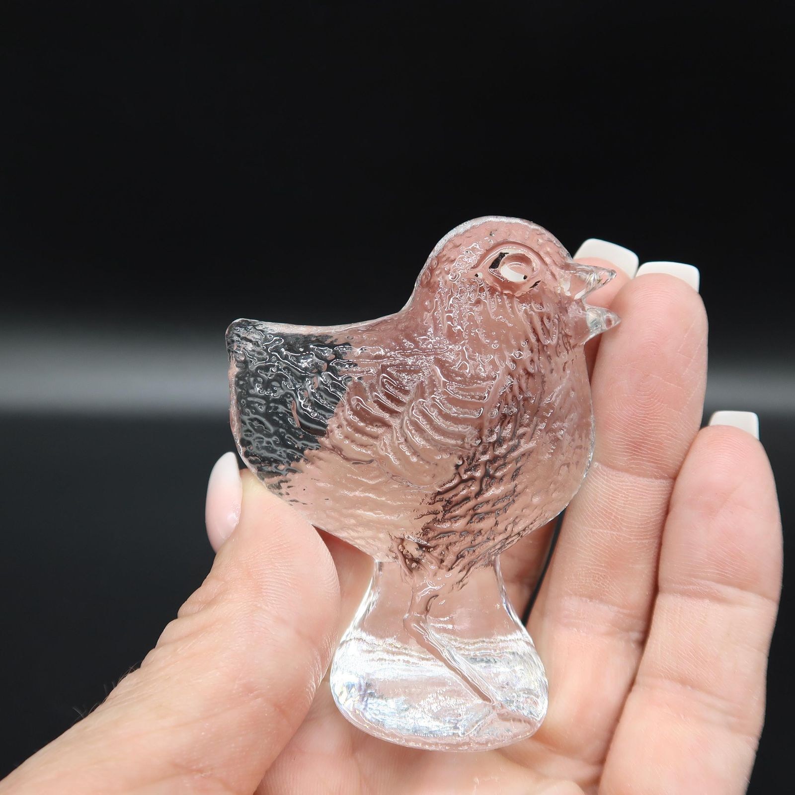 photo furniture Kosta Boda Glass Chicken Figurine – Bertil Vallien Swedish Art Glass