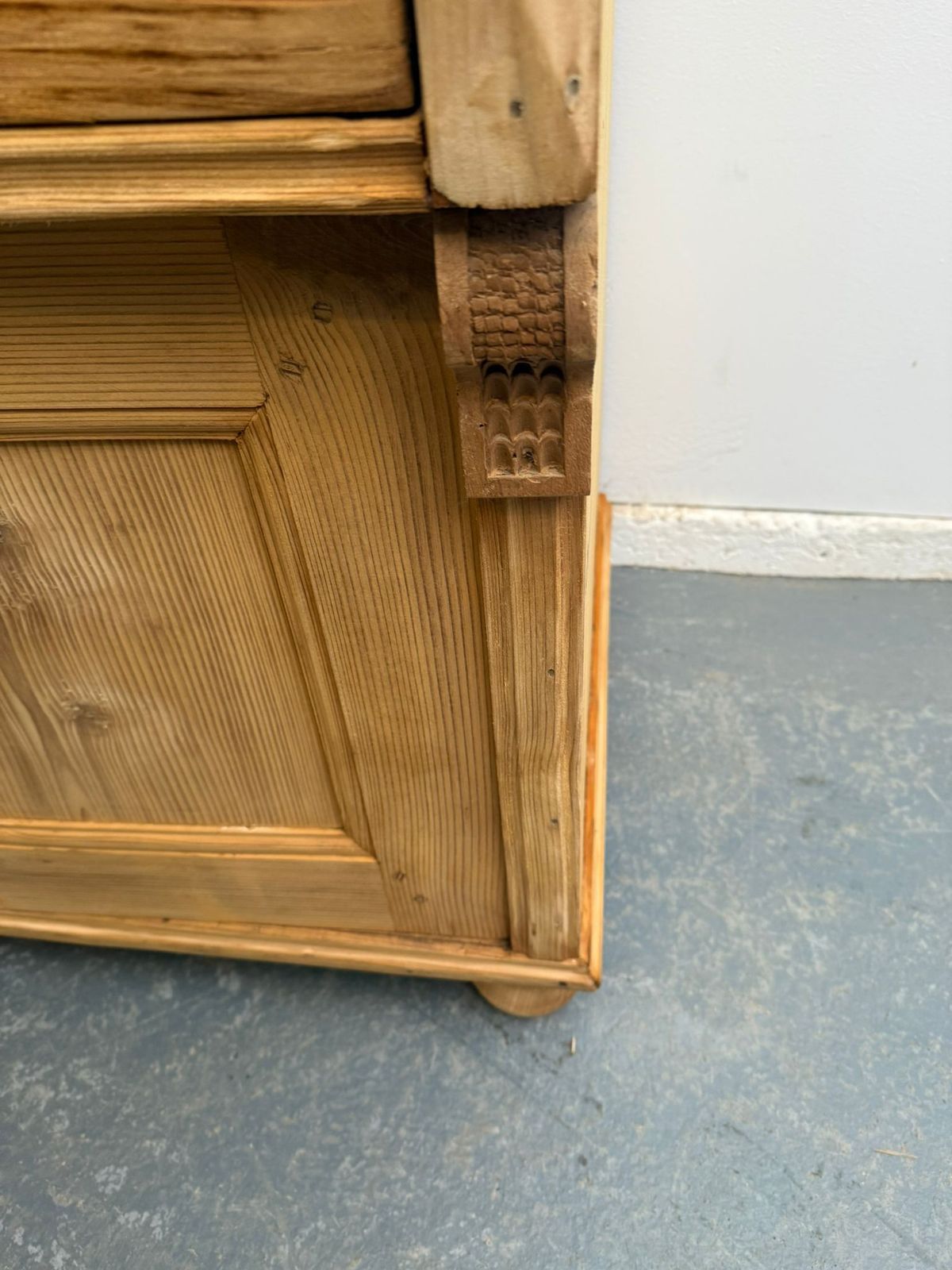photo for sale An Amazing Victorian Pine Bread Slide Large Dresser Base To Wax/Paint
