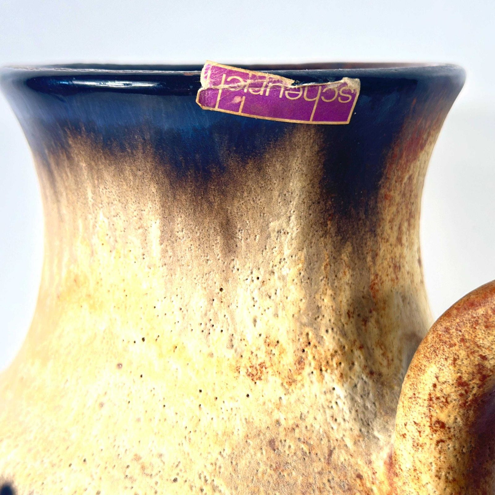 Mid Century Scheurich Pottery Vase – 1960s German Floor Jug, 47 Cm photo Home Decor