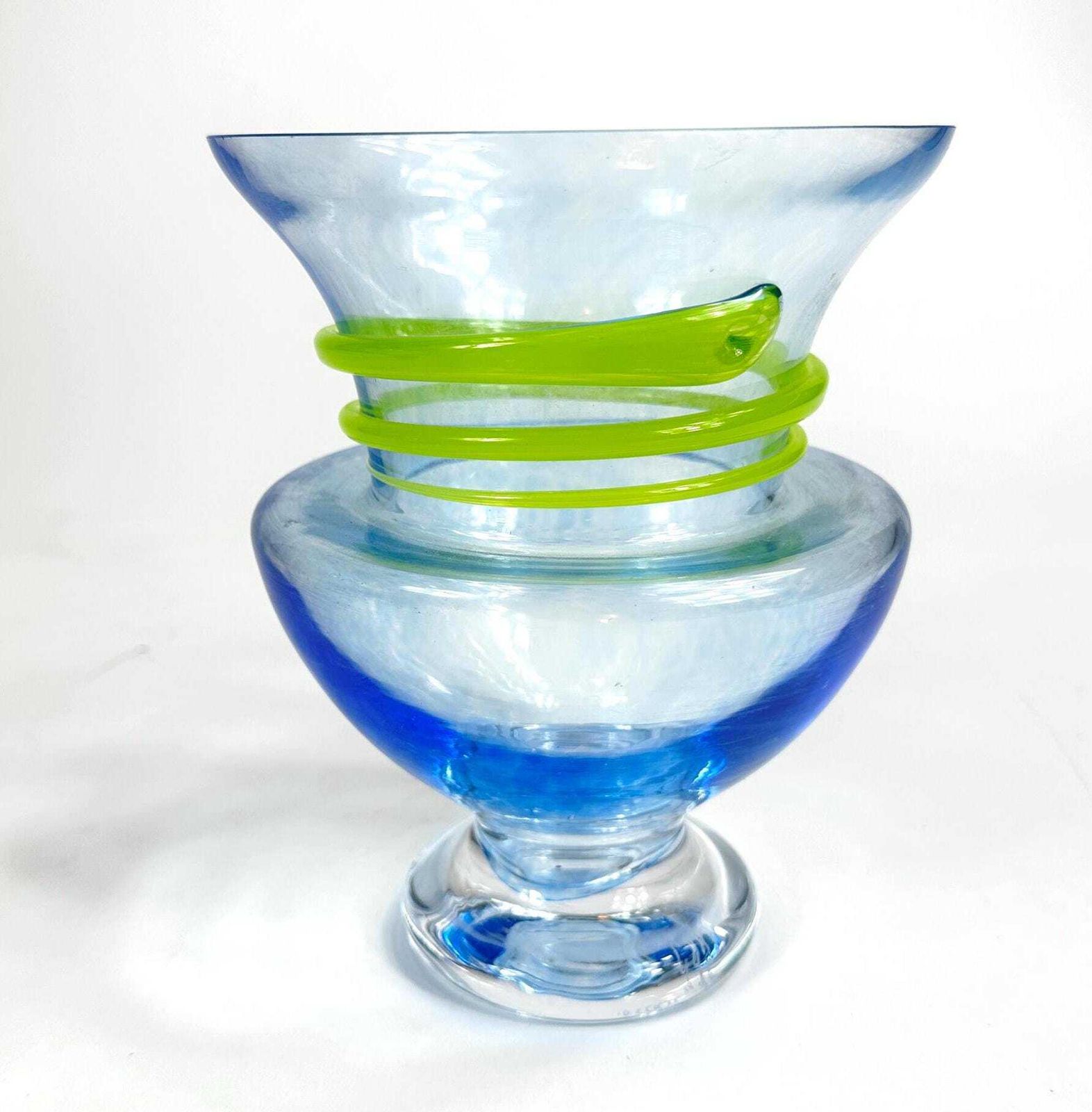 Kosta Boda Monica Backström Glass Vase,  Mid Century 'Serpent' Series
