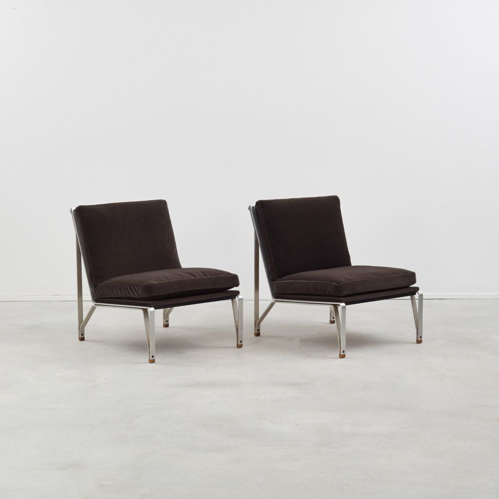 Pair Of Eleonora Peduzzi Riva 867 Armchairs Italy, 1950s