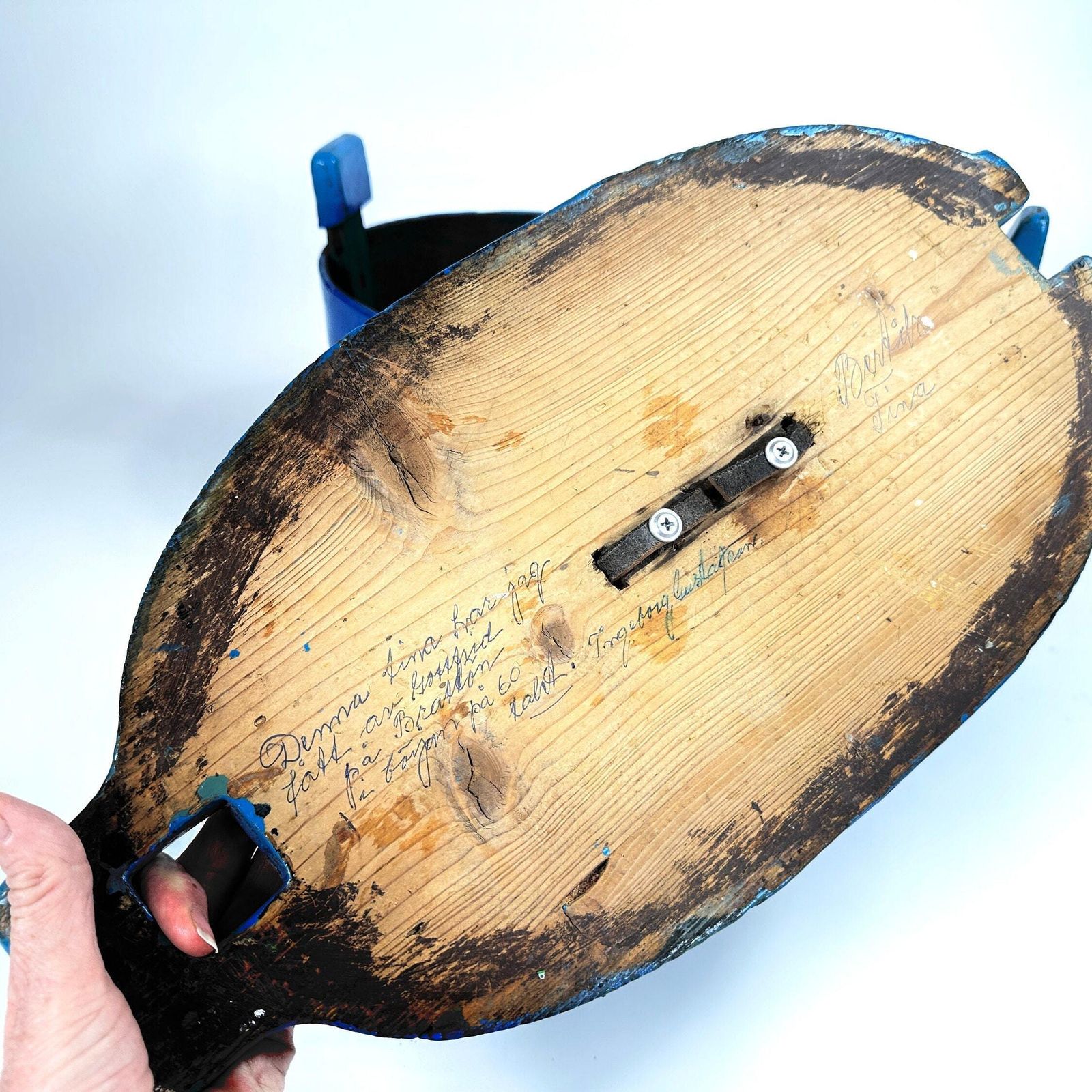 photo for sale Scandinavian Wood Storage Box, Brides Box, 1894 Folk Art