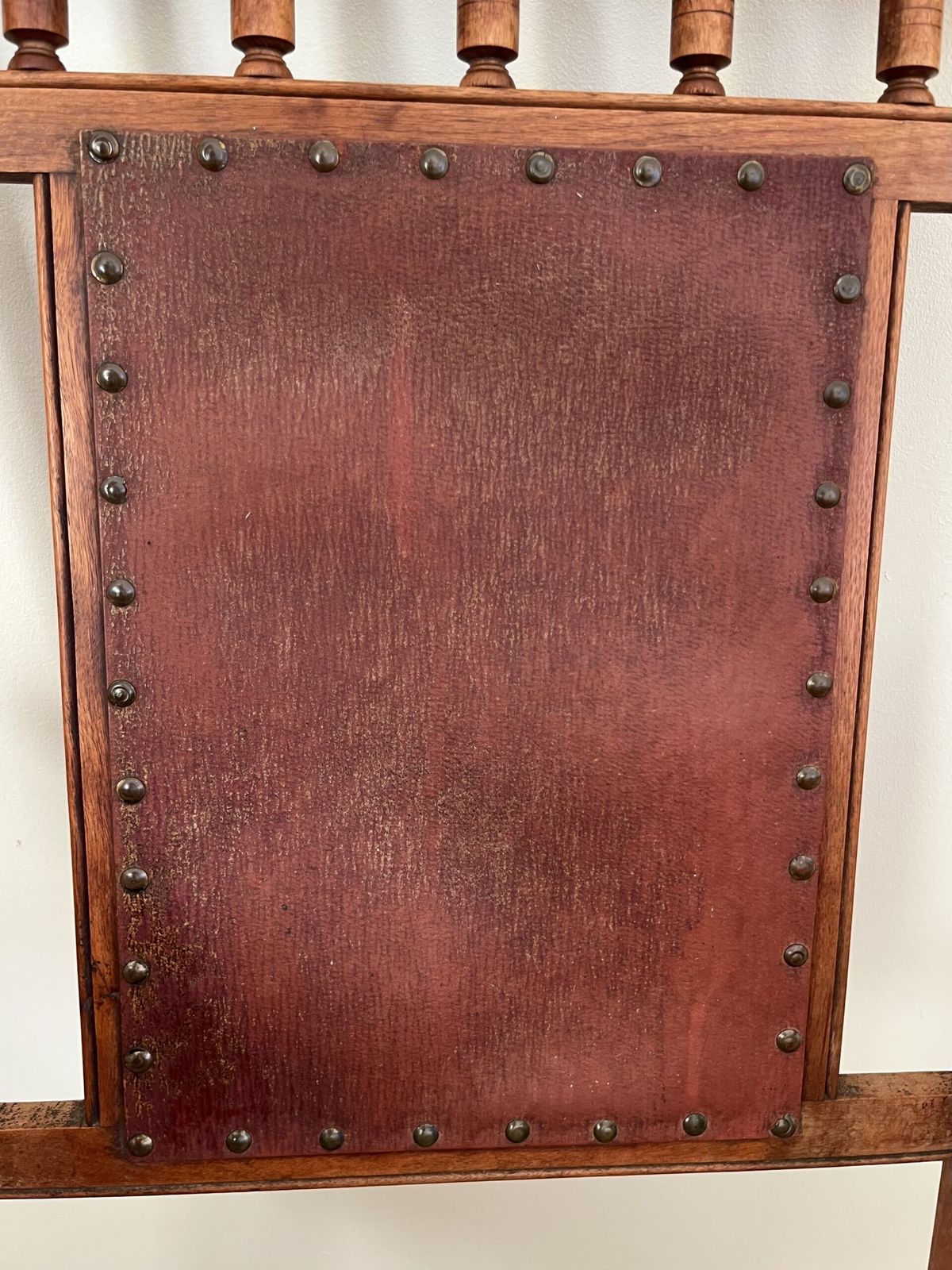 Rare Arts And Crafts Maple Campaign Adjustable/Folding Chair Leather Seat photo vintage
