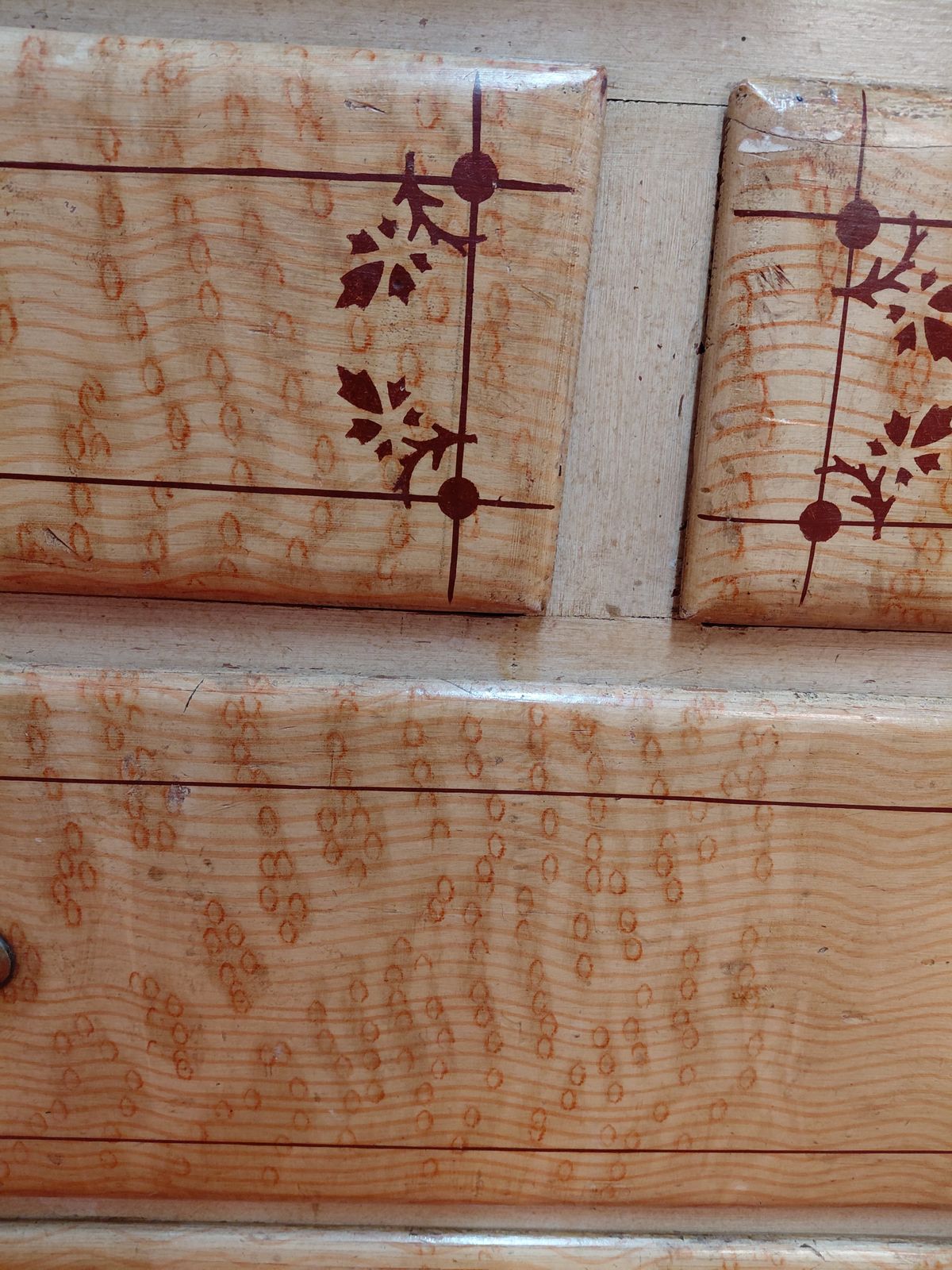 Aesthetic Movement Victorian Pine Chest Of 4 Drawers With Original Scumbled Finish photo buy
