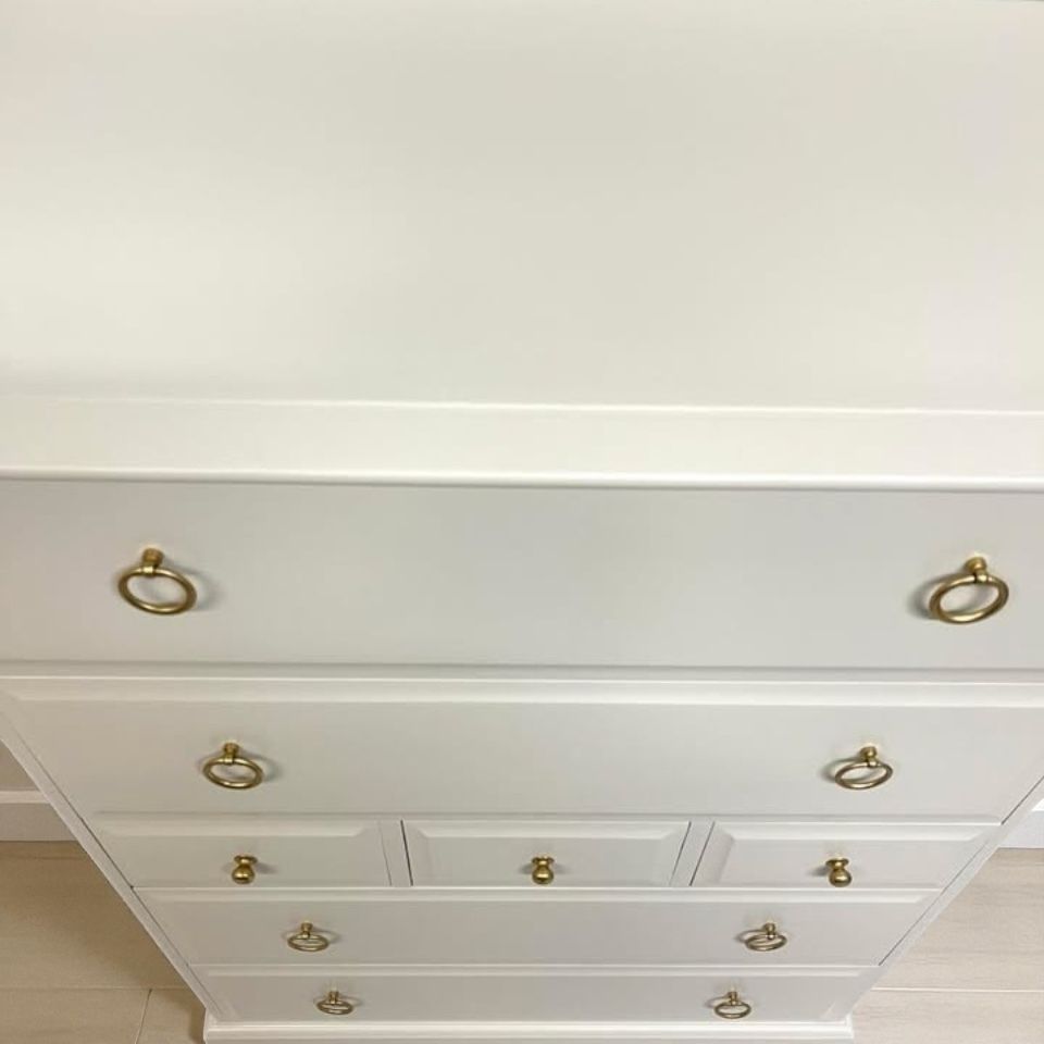 Stag Minstrel Tall Boy 7 Drawers Chest Of Drawers 1960 photo for sale