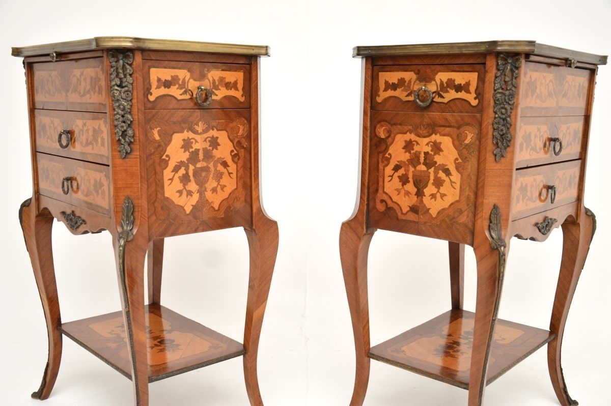 photo furniture Pair Of Antique French Style Side Tables