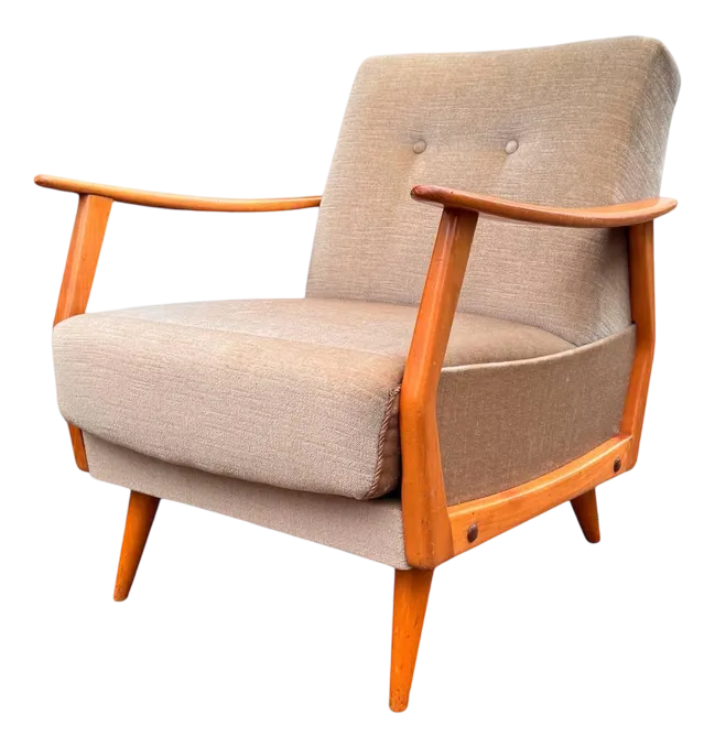 European Modernist Lounge Chair Attributed To De Ster Gelderland