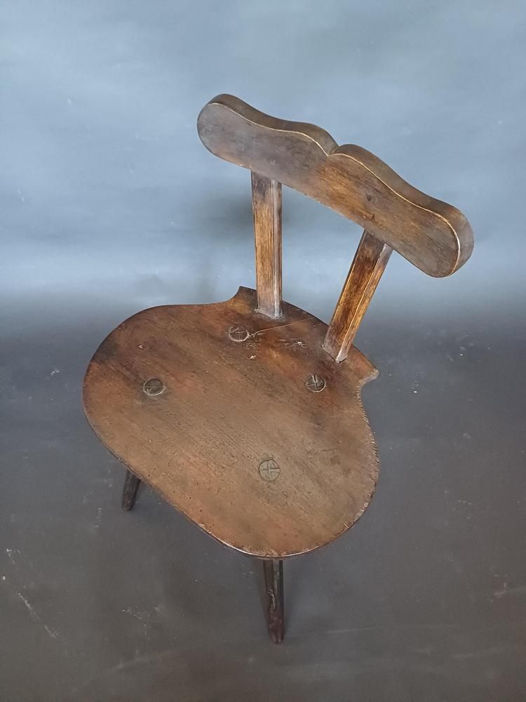 19th Century Austrian Alps Farm Chair, 1890s photo 533.6