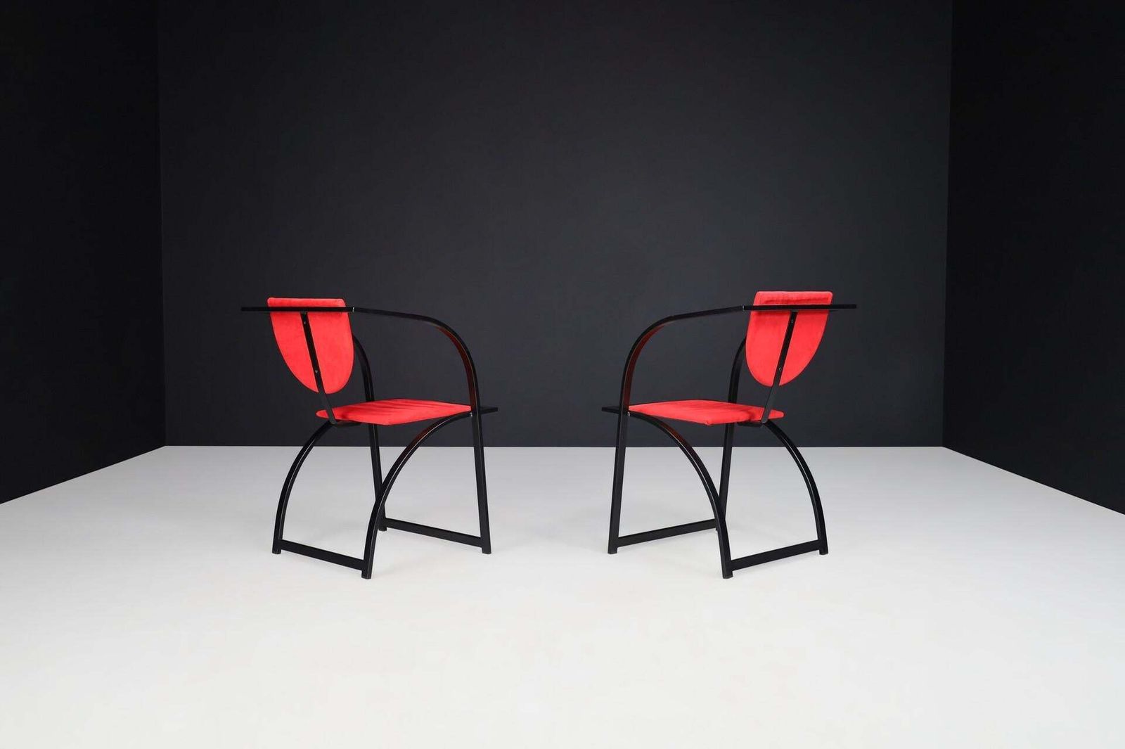 Striking Postmodern Armchairs By Kff Karl Friedrich, Germany, 1980s photo vinterior