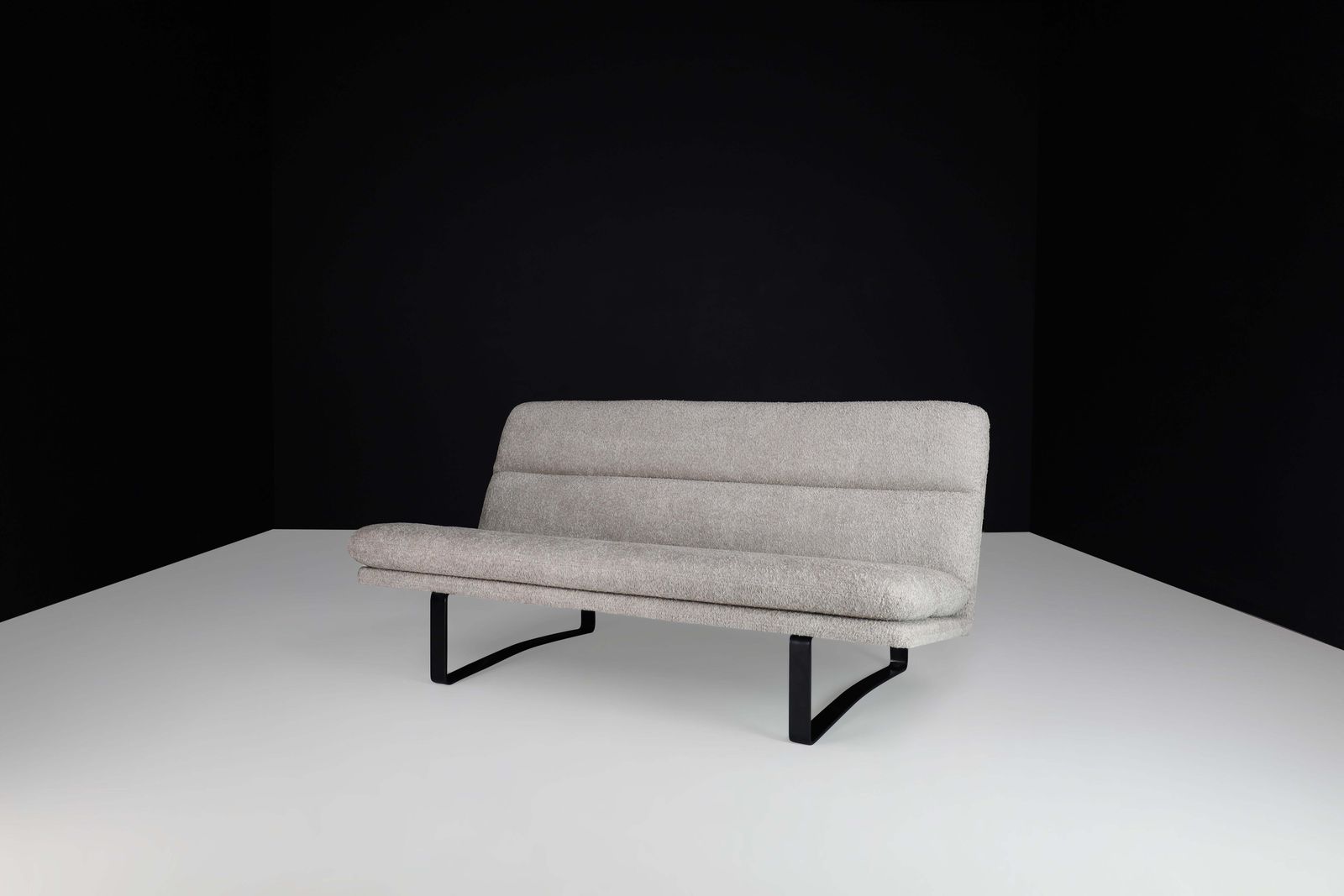 C684 Sofa By Kho Liang Ie For Artifort In Bouclé Upholstery The Netherlands 1968 photo furniture