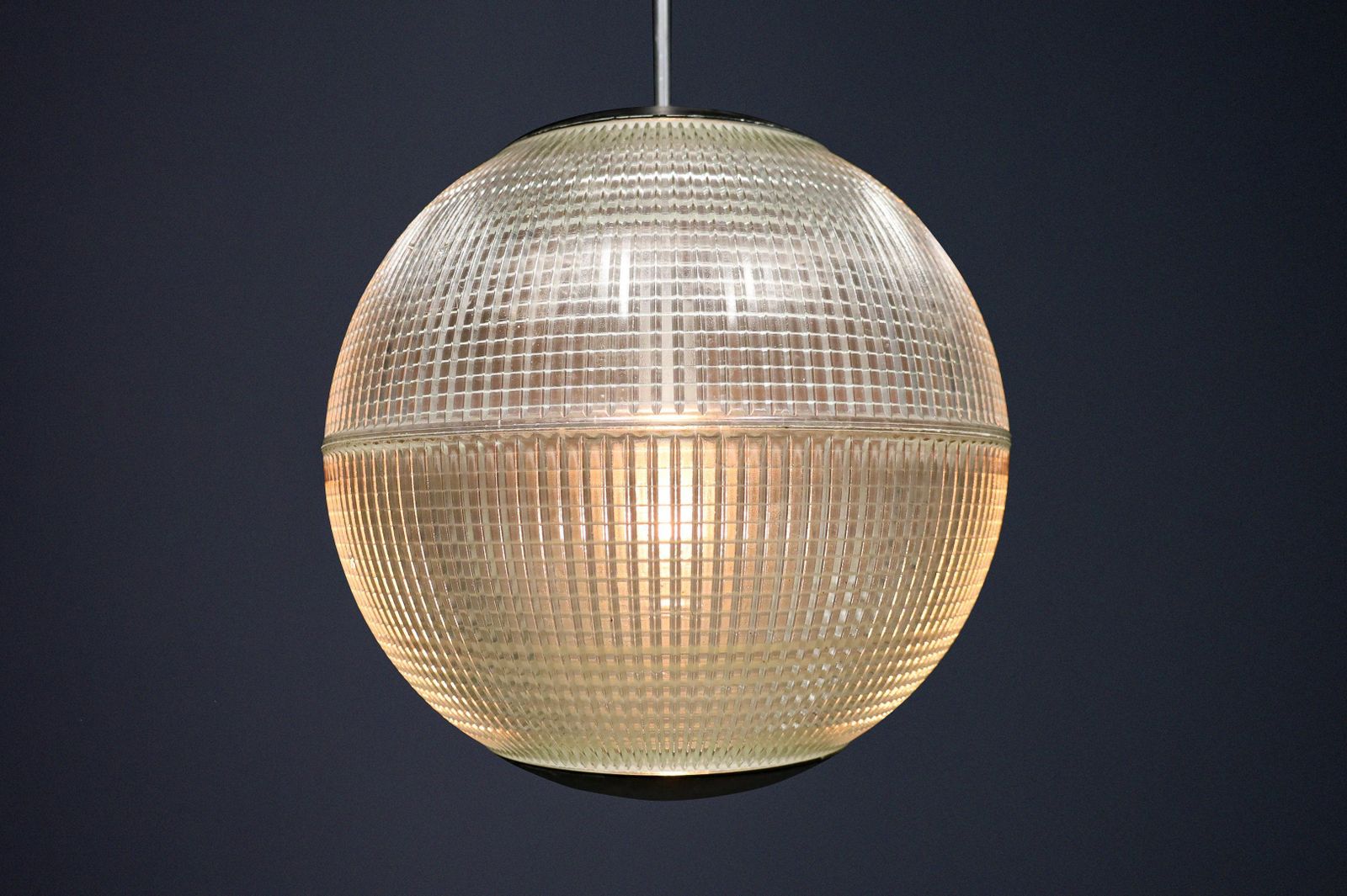 Xl Holophane Pendant Light – Original Paris Streetlamp, France, 1960 Set/24x photo 2086.0