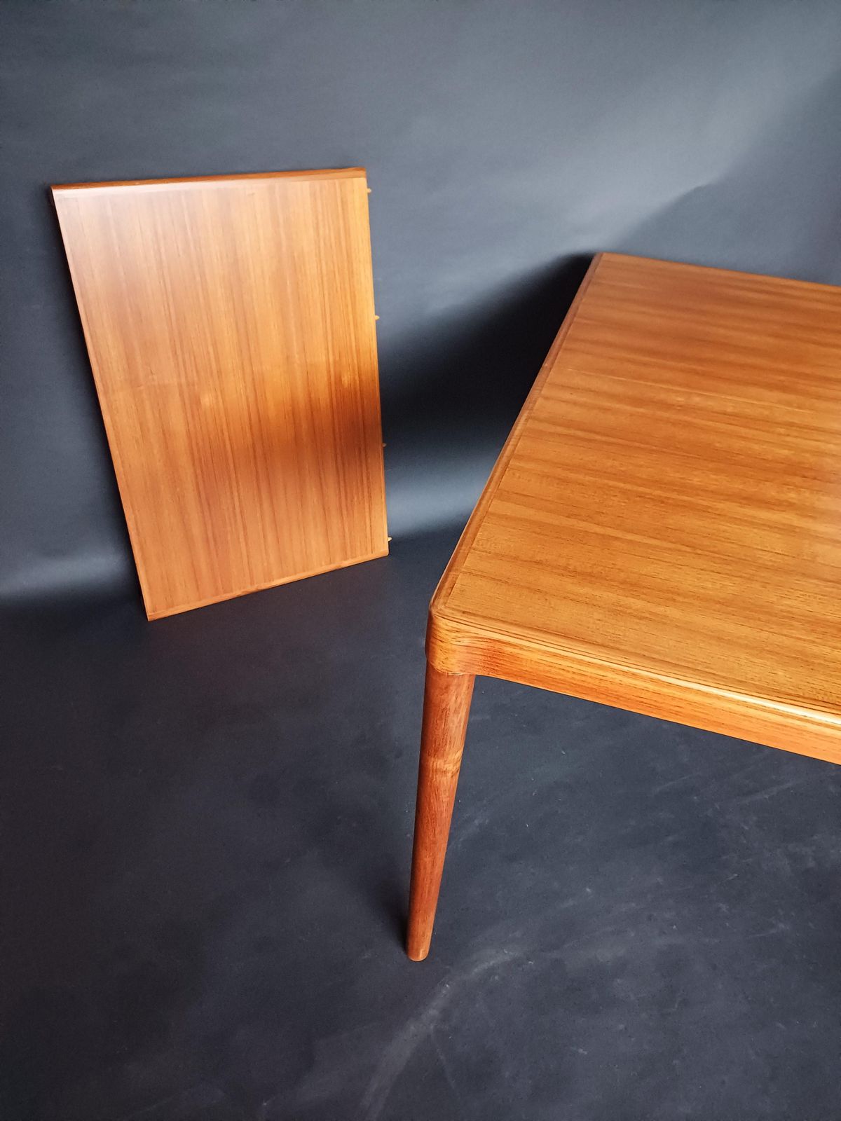Mid Century Modern Extendable Teak Dining Table By H.W. Klein For Bramin photo vinterior