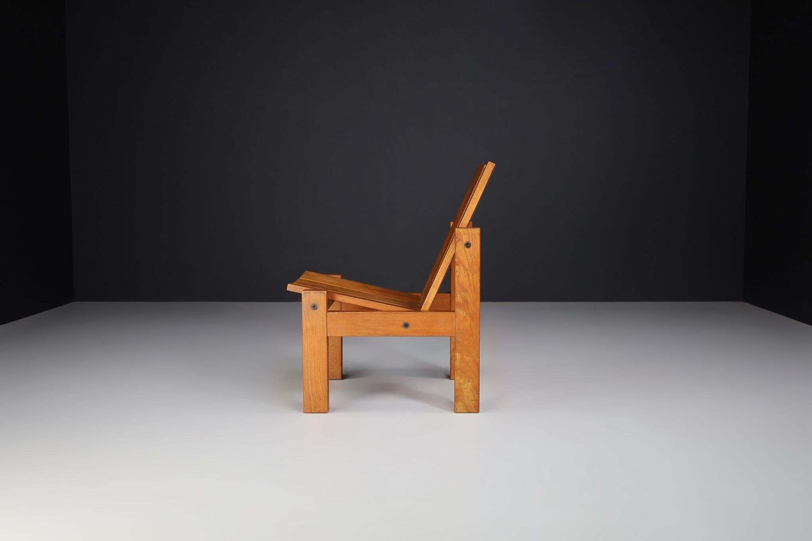 Mid Century Modern, Minimalist Lounge Chair In Elmwood, France, 1960s photo buy