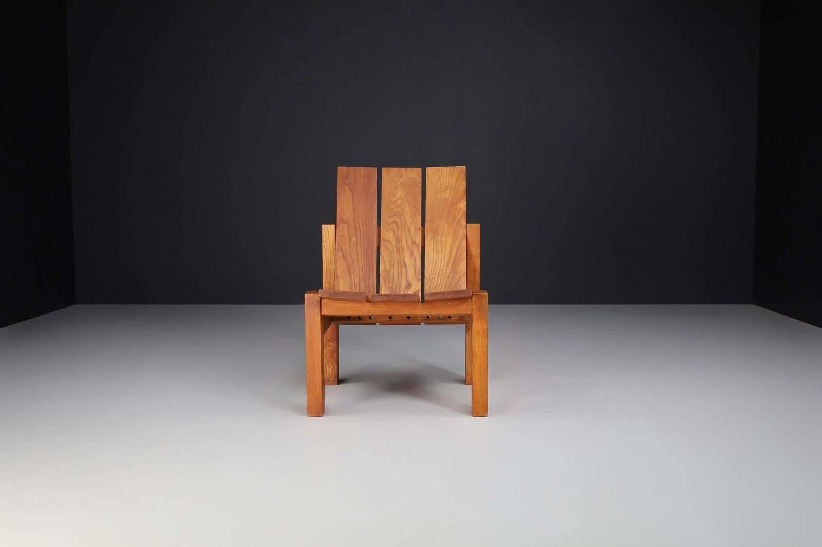 Mid Century Modern, Minimalist Lounge Chair In Elmwood, France, 1960s photo vintage