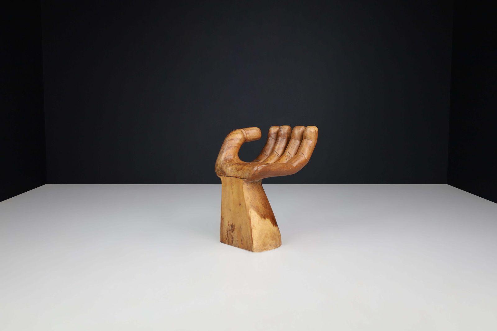 Mid Century Modern Sculptural Hand Chair In The Style Of Pedro Friedeberg, 1970s photo buy