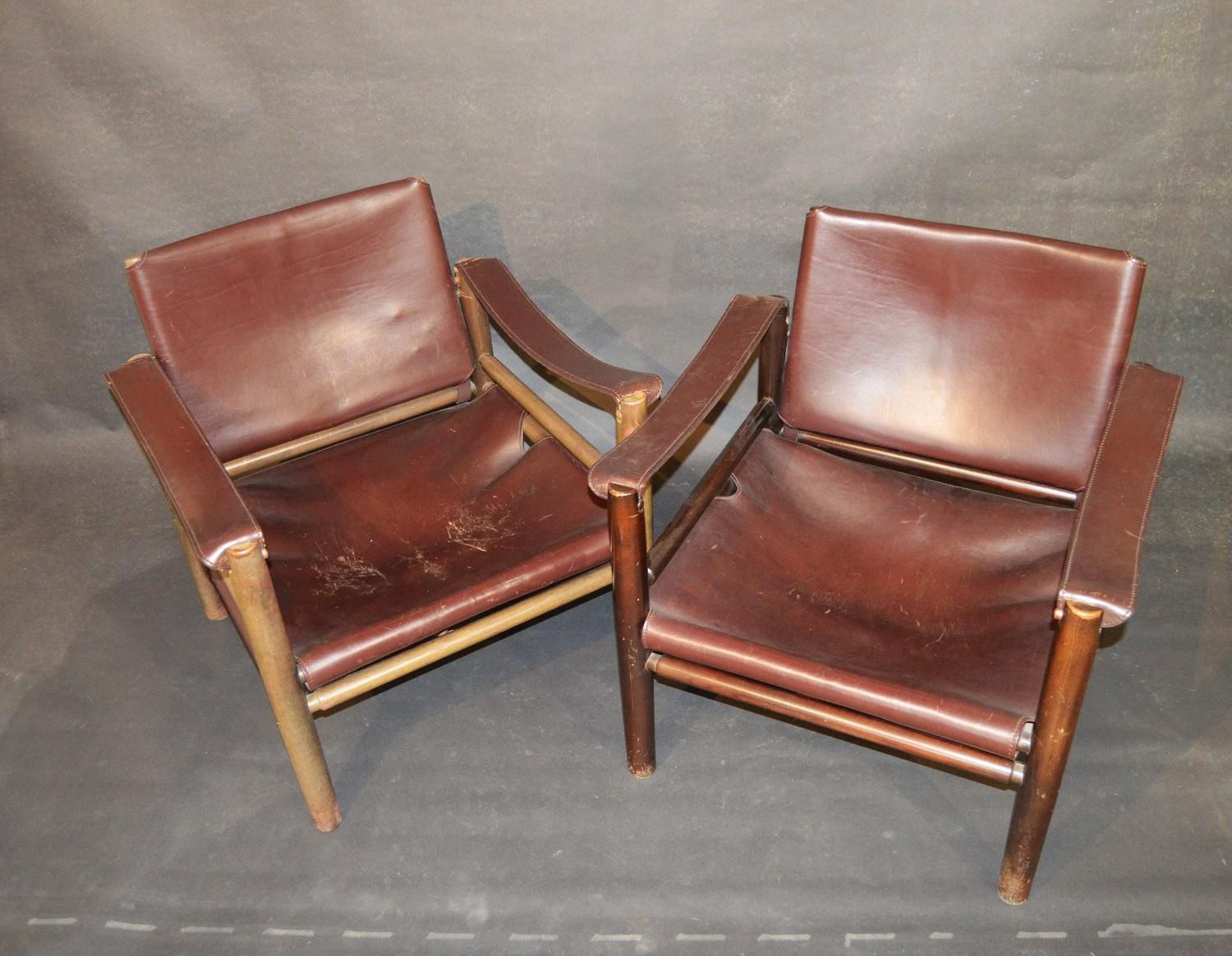 Set Of Safari Chairs, 1960s, Vintage photo for sale