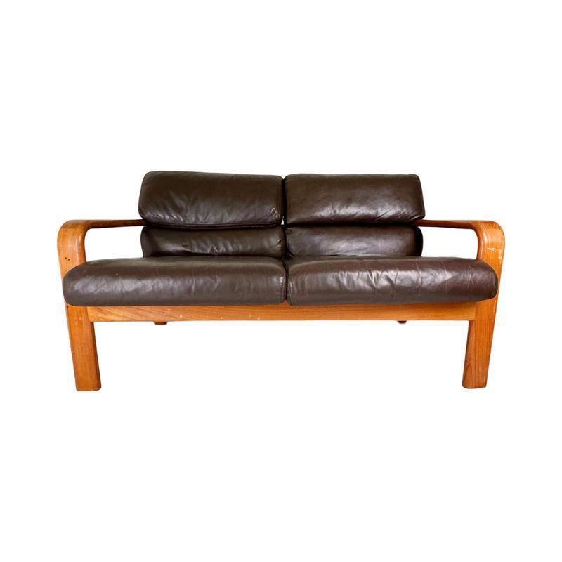 Mid Century Scandinavian Teak 3 Seater Sofa, 2 Seater Sofa And Armchair By L. Olsen & Søn, 1960s, Set Of 3 photo 2316.0