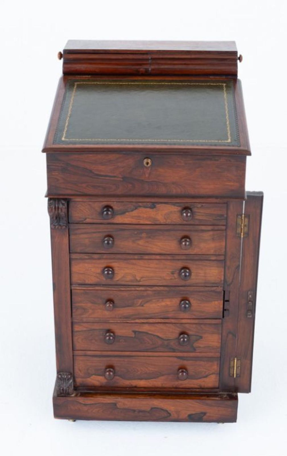 William IV Davenport Desk Slide Top 19th Century photo for sale
