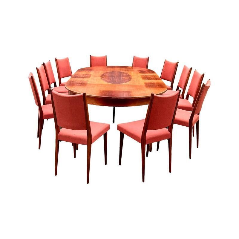 2409.0 Scandinavian Rosewood Chairs Attributed To Knoll Antimott, 1950s, Set Of 12 photo