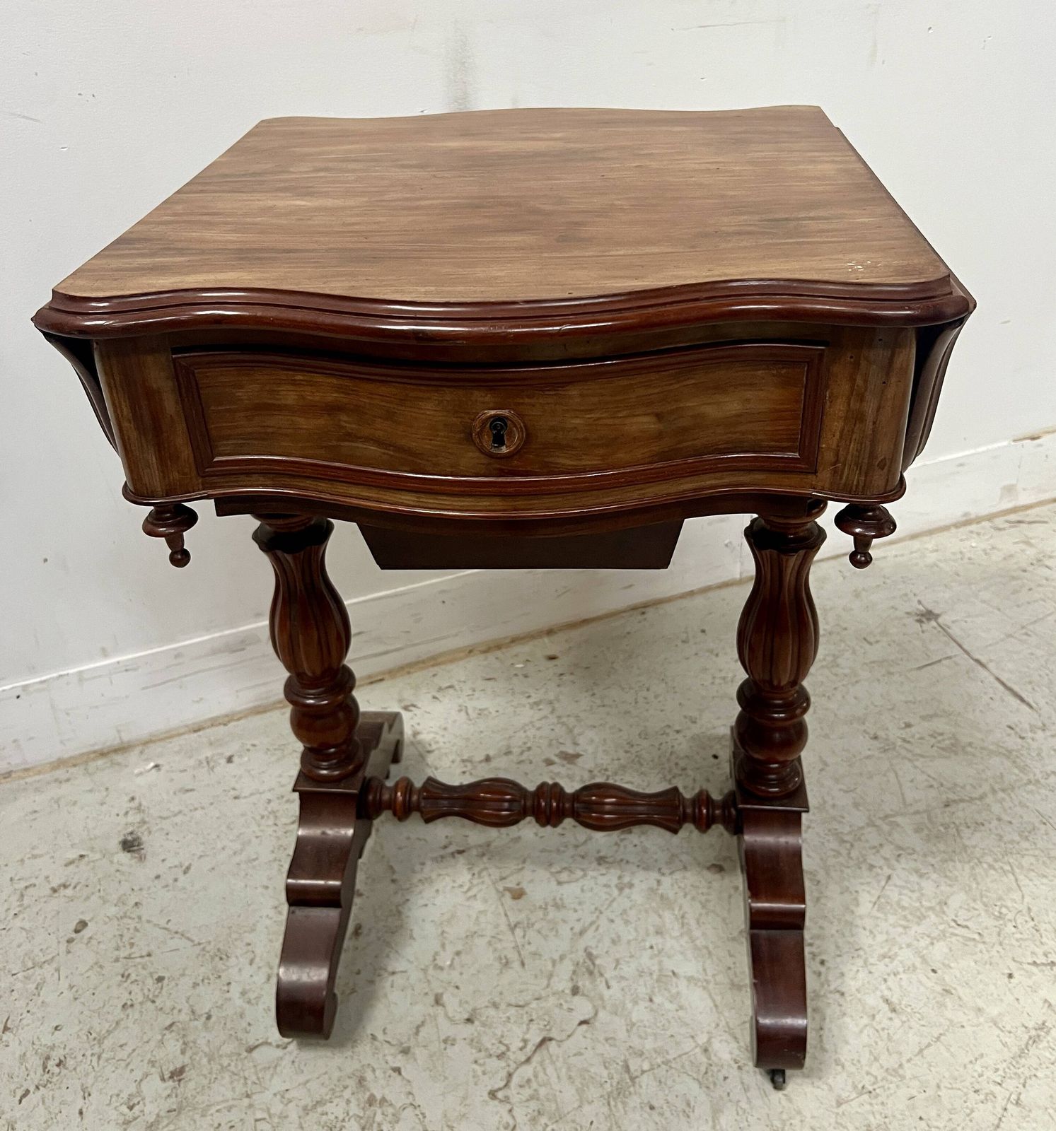 Napoleonic Era Mahogany And Veneer Work Table, 19th Century photo buy