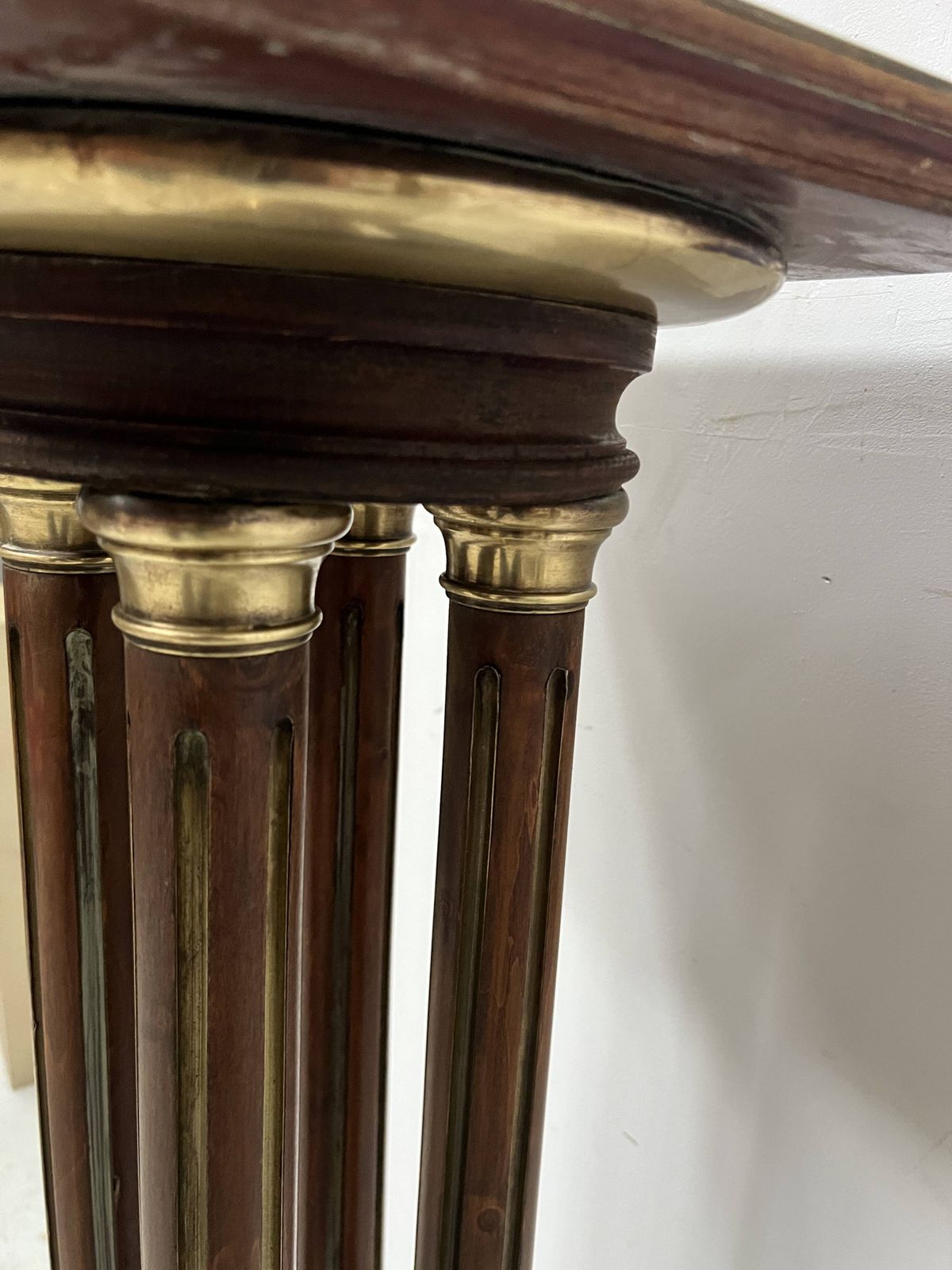 Napoleon III Style Mahogany Display Column, 20th Century photo vintage