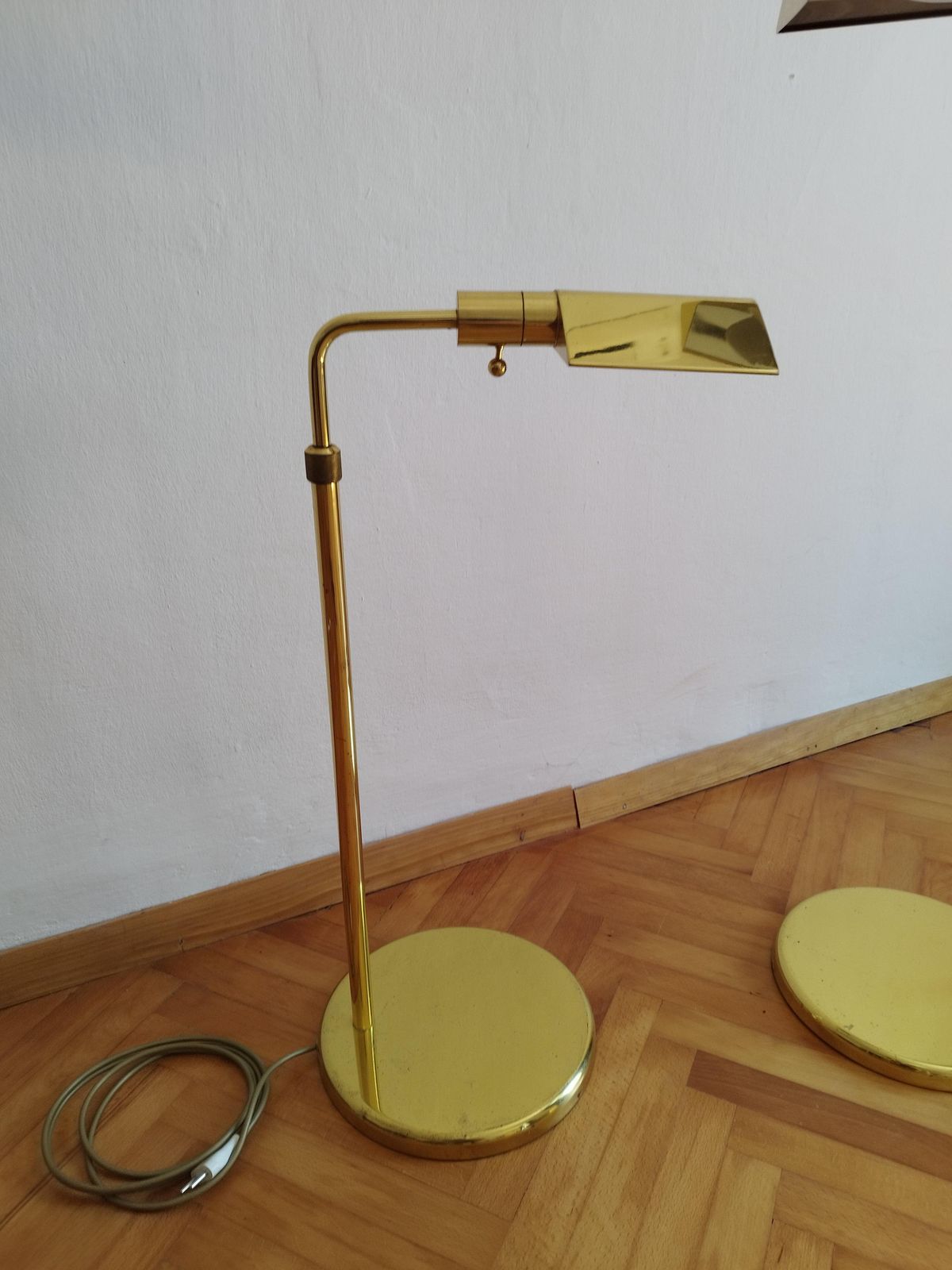 2983.1 Vintage Brass Floor Lamps By Obor Illuminazione, 1970s, Set Of 2 photo
