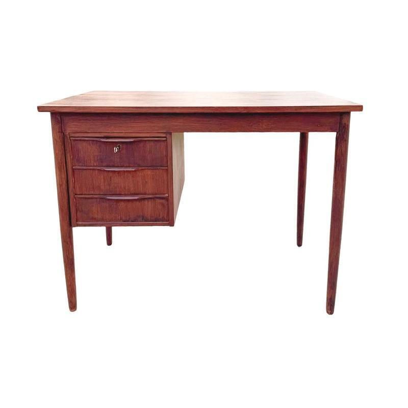 Danish Writing Desk In The Style Of Børge Mogensen, 1950s photo vintage