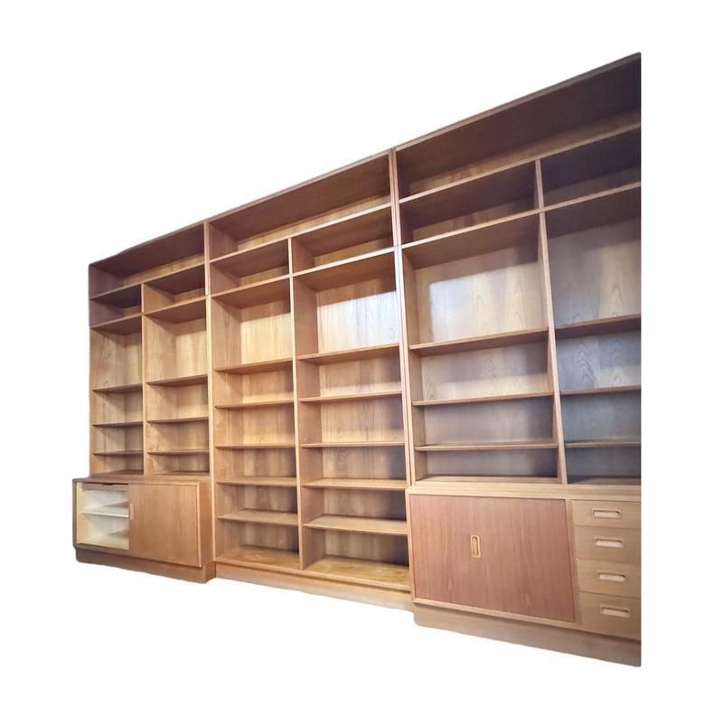Modular Shelving System In Teak By Poul Hundevad For Hundevad & Co., 1960s photo for sale