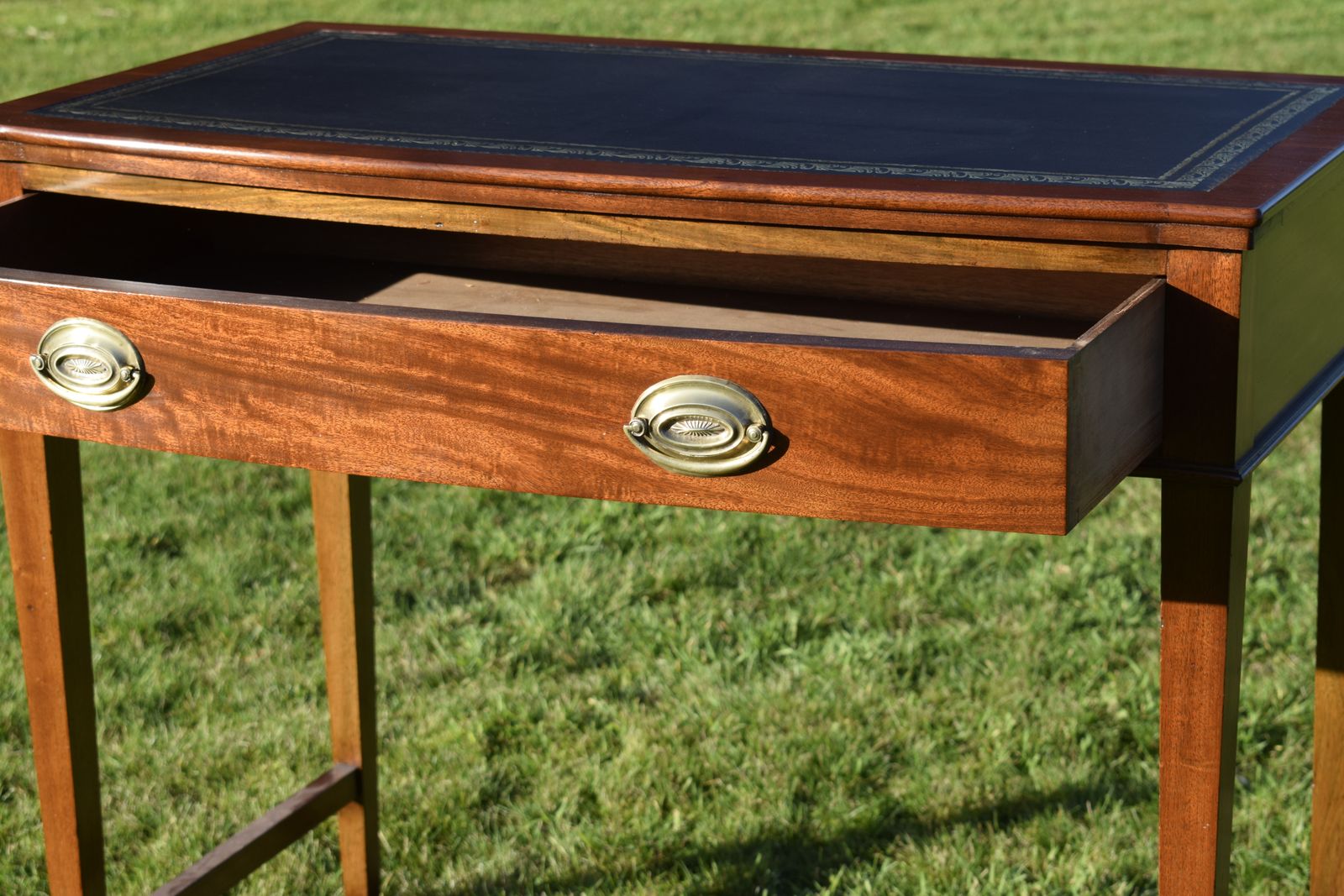 Early 20th Century Mahogany Desk photo vintage