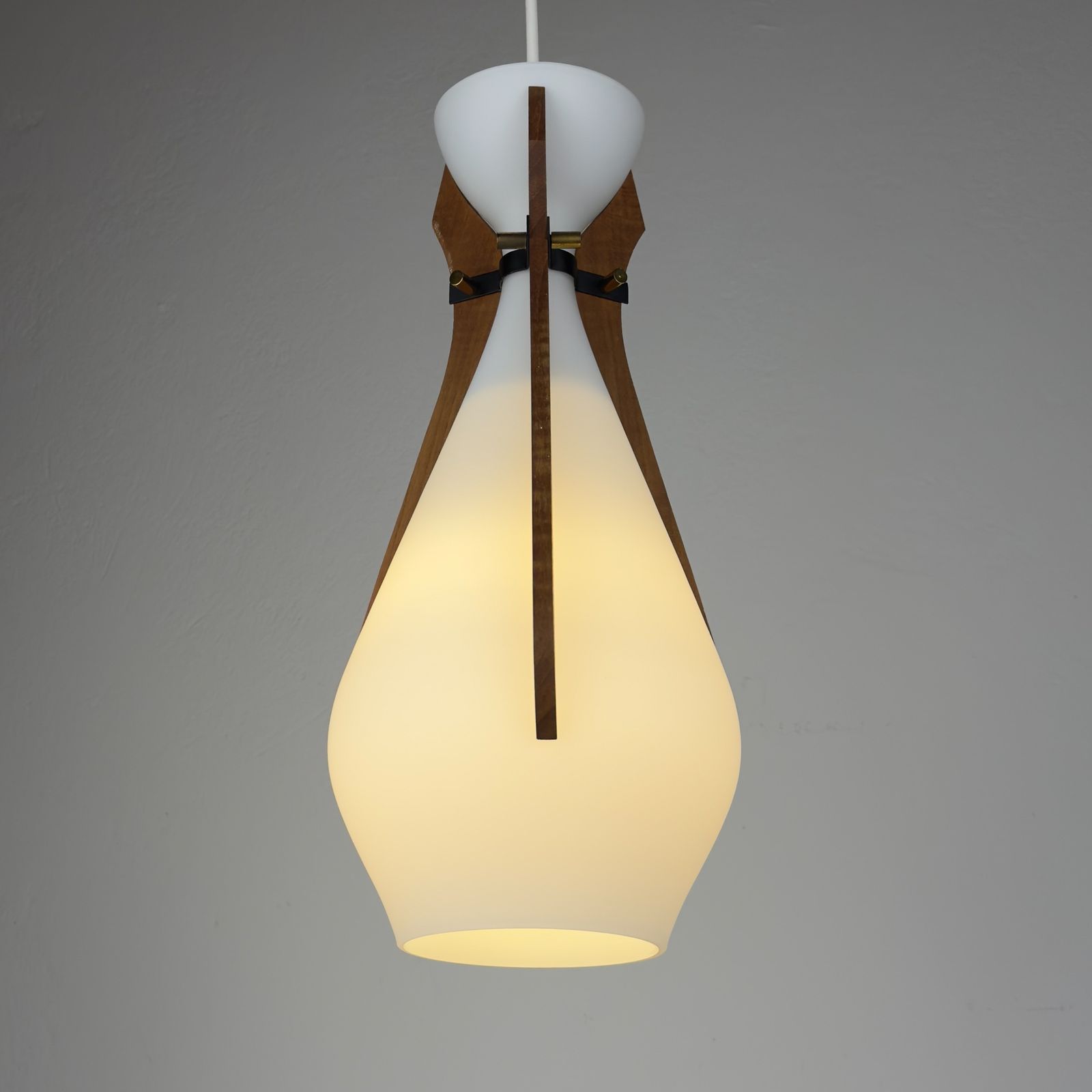 Lighting Vintage Pendant Lamp By Stilnovo, Italy 1950s photo