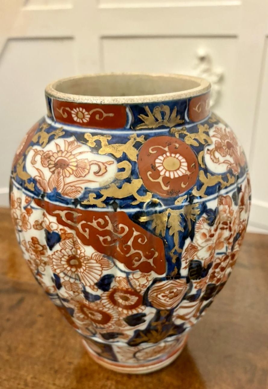 Pair Of Quality Antique Japanese Imari Lidded Vases photo furniture