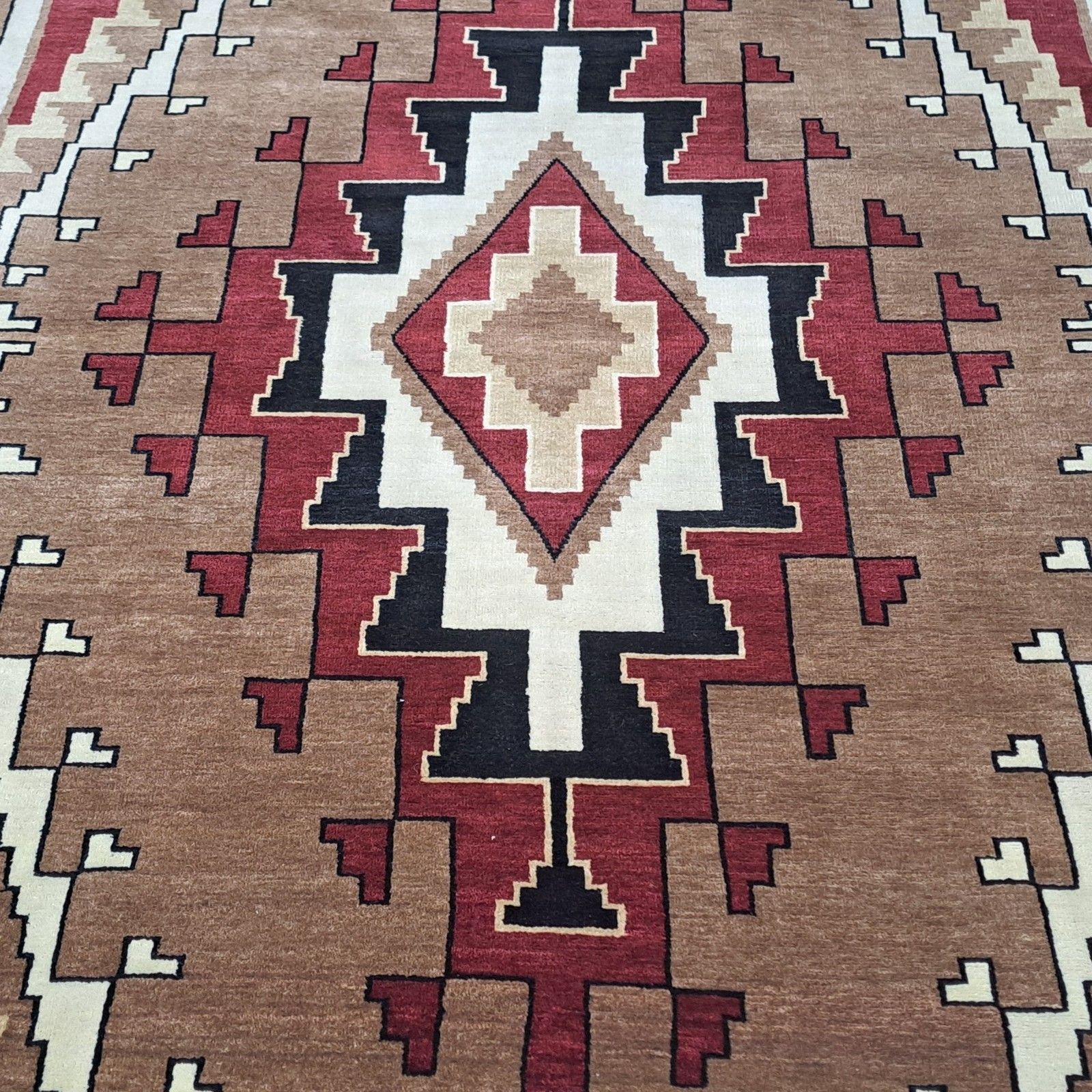 5.6x8 Ft New Handmade Rug. All Wool. Modern Living Room Carpet. Custom Options A photo 1440.0