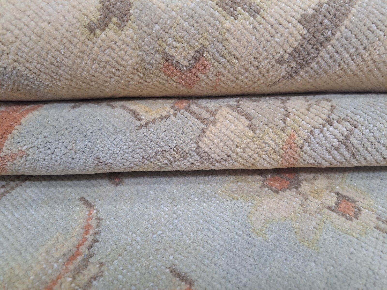 8x10 Ft New Handmade Oushak Rug. 100% Wool, Custom Size, Indian Craftsmanship photo vintage