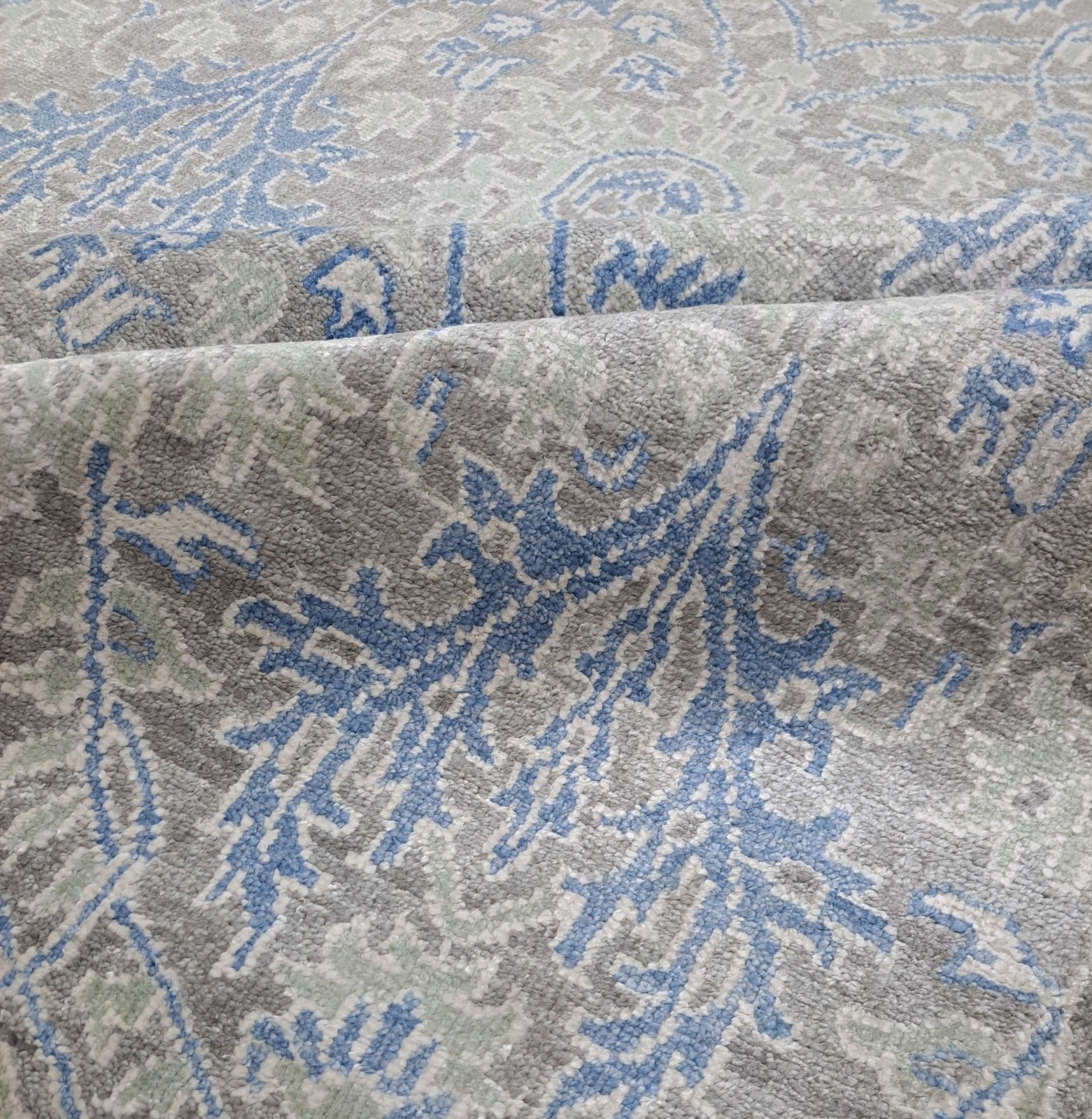 5.6x8 Ft New Hand Knotted Silk Rug. Living Room Carpet. Custom Size Available photo 1050.0