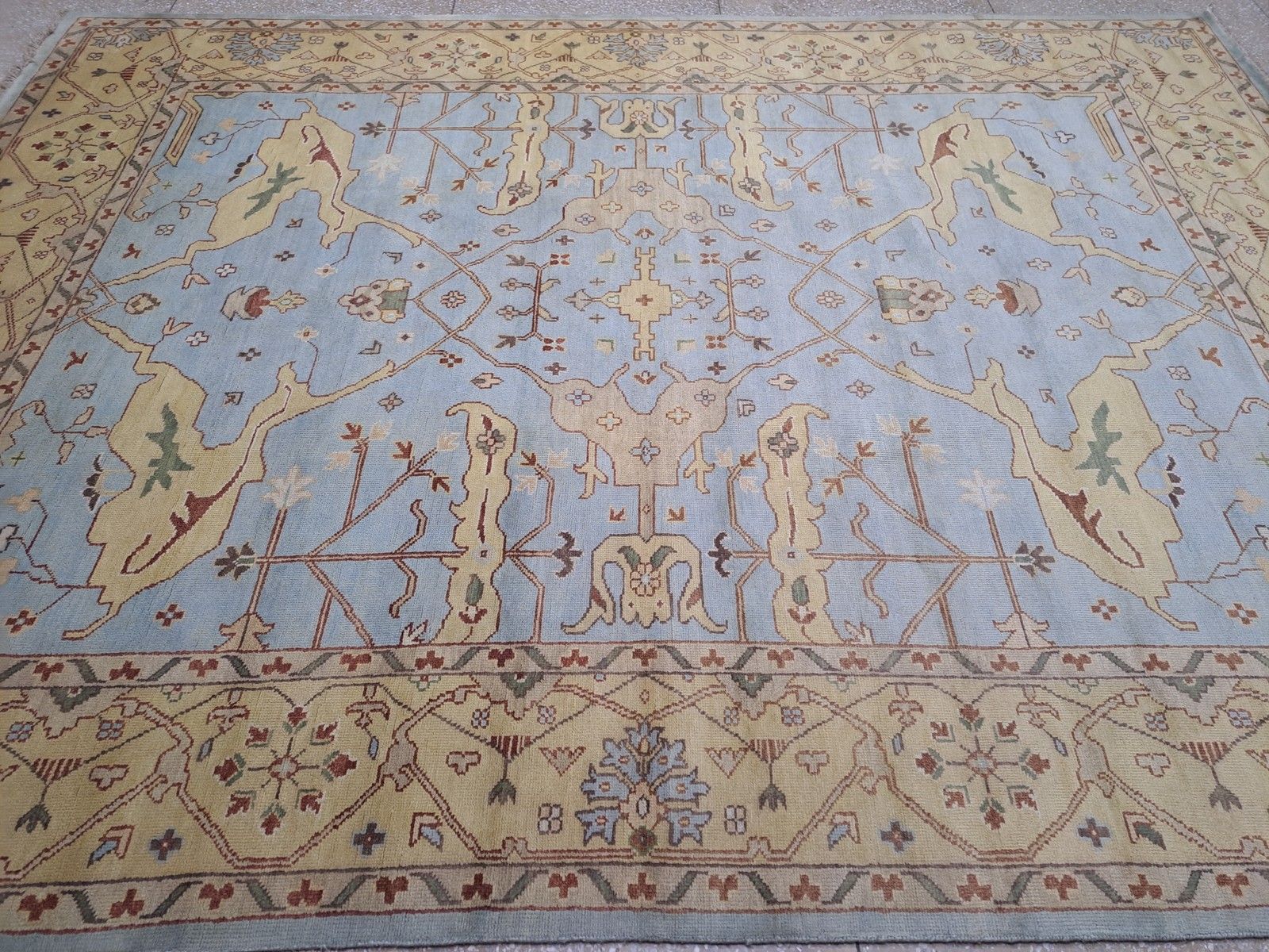 9x12 Ft New Hand Knotted Oushak Style Rug. 100% Wool Carpet. Custom Options Avl. photo 2105.0