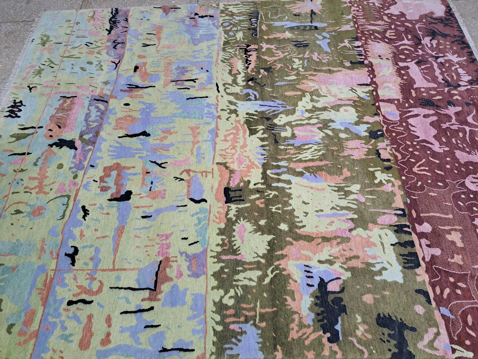 8x10 Ft Hand Knotted Nepalese Rug. 100% Wool & Silk Touch. Brand New Carpet photo Textiles
