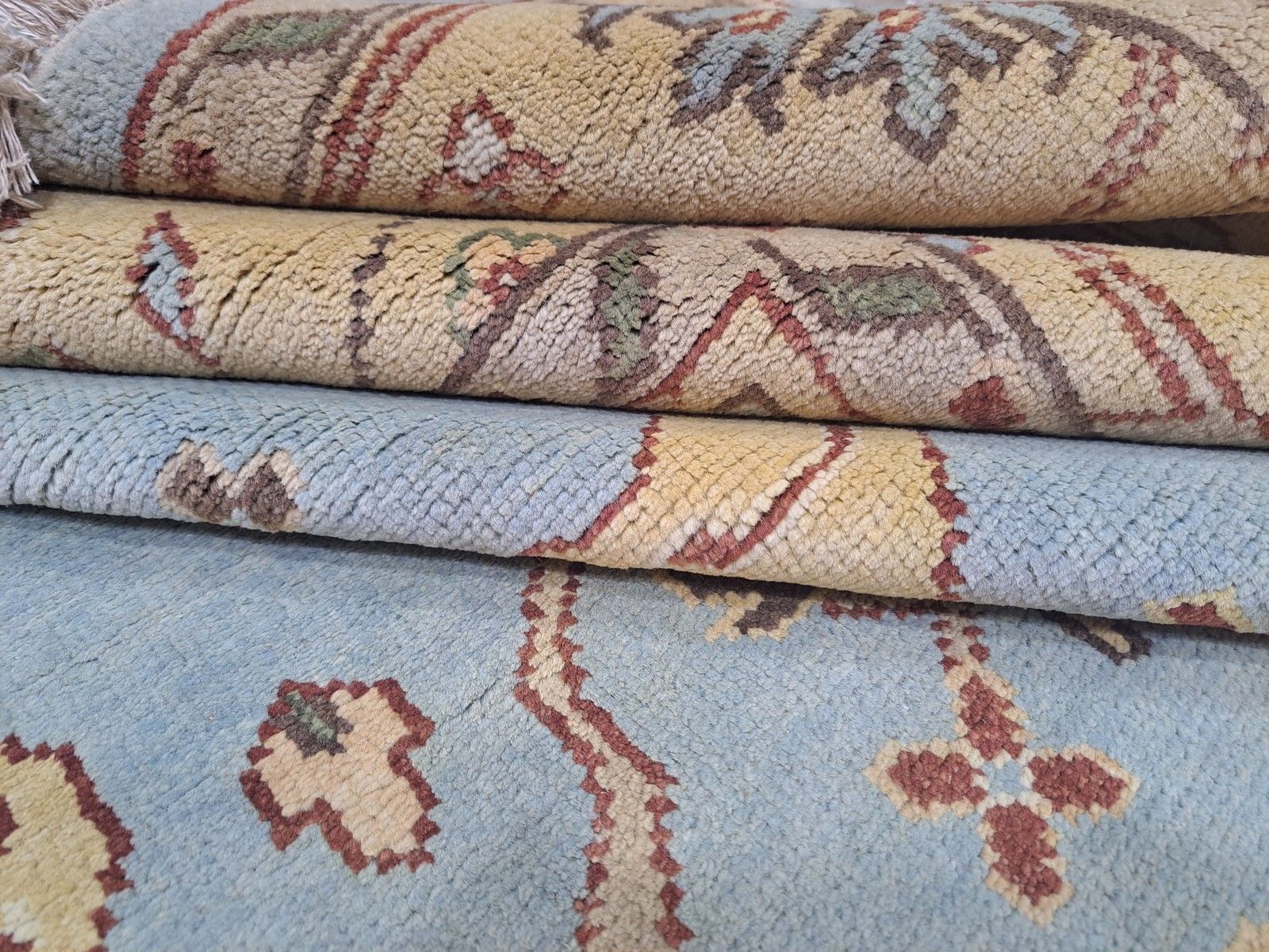 8x10 Ft Brand New Handmade Oushak Style Rug. 100% Wool. Hand Knotted Carpet photo vinterior
