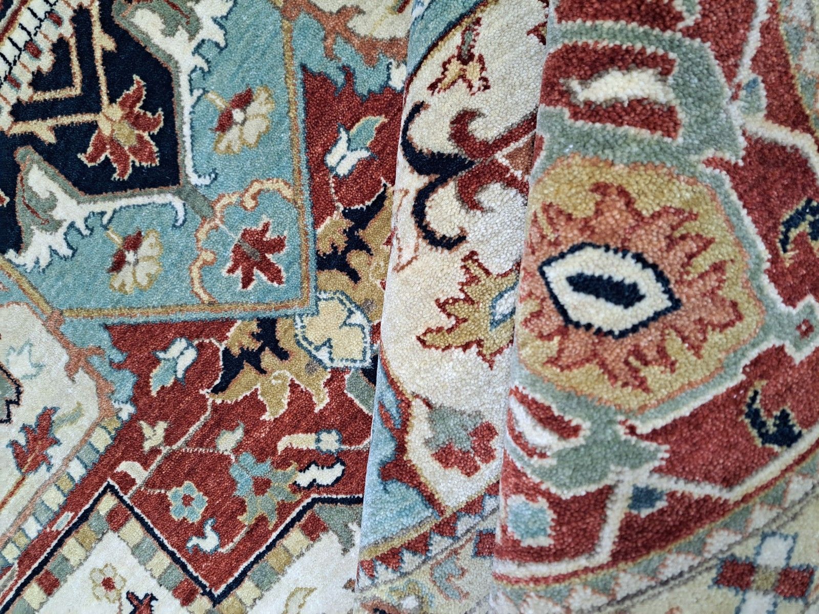 8x10 Ft Antique Heriz Inpired Hand Knotted New Rug Made Of Wool photo vintage