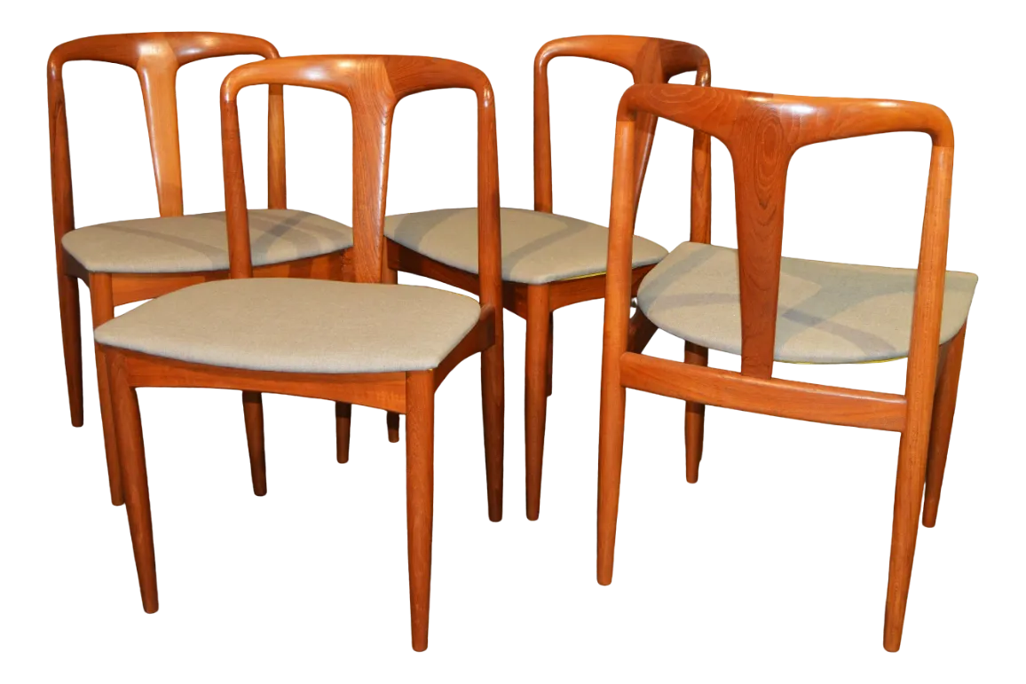 Juliane Chairs In Teak Attributed To Johannes Andersen, Set Of 4