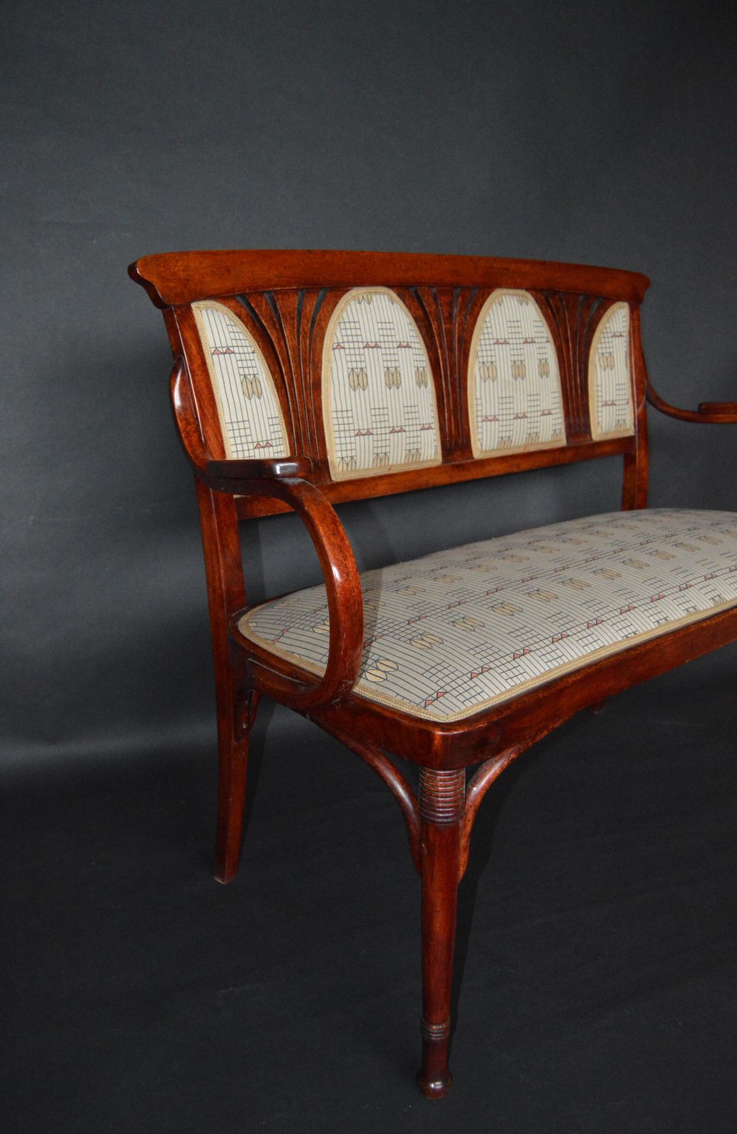 Vienna Secession Seating Set By J&J Kohn, Austria, 1910s, Set Of 3 photo for sale